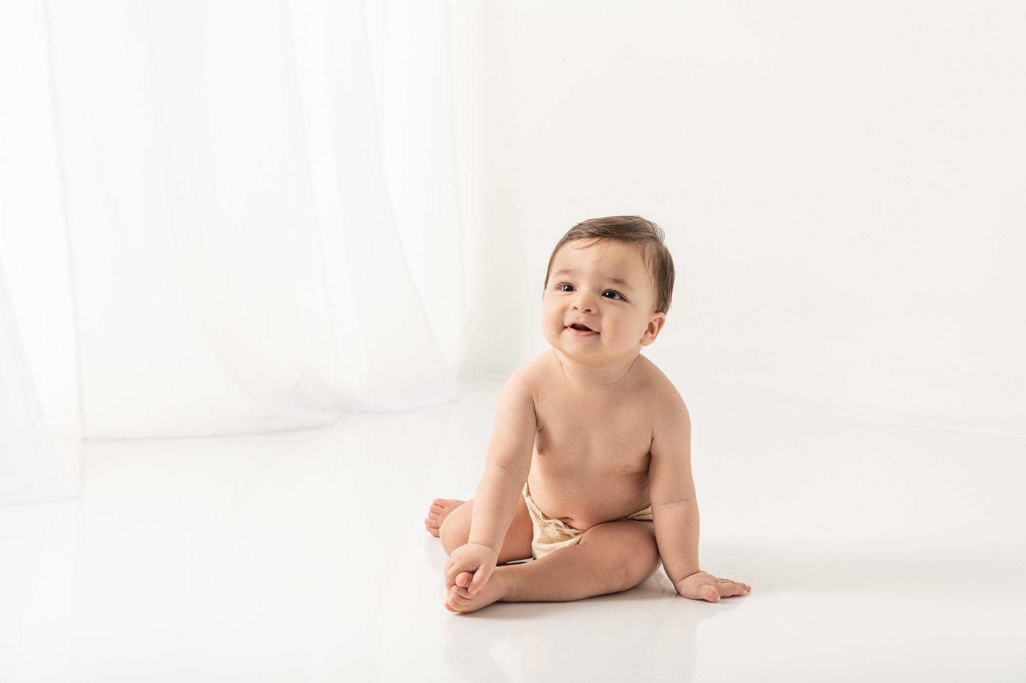 Baby Liam's Sitter Session | New Jersey Baby Studio Portraits 