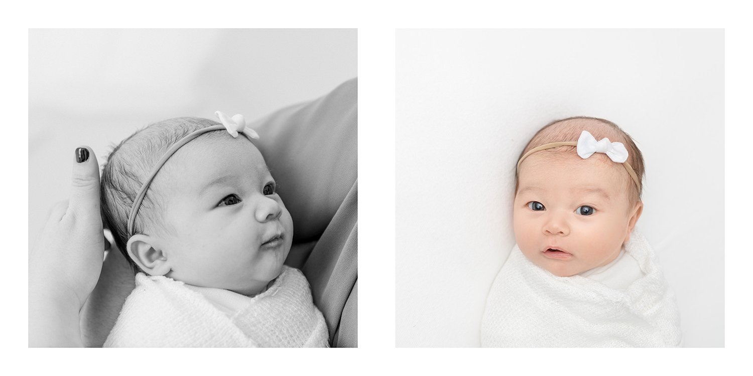  Images from a newborn portrait album artistic milestone photography with Nicole Hawkins Photography #studioportraits #newborn #maplewoodNJ #nicolehawkinsphotography #newjerseyphotographer  #portraitphotography #heirloomphotography 