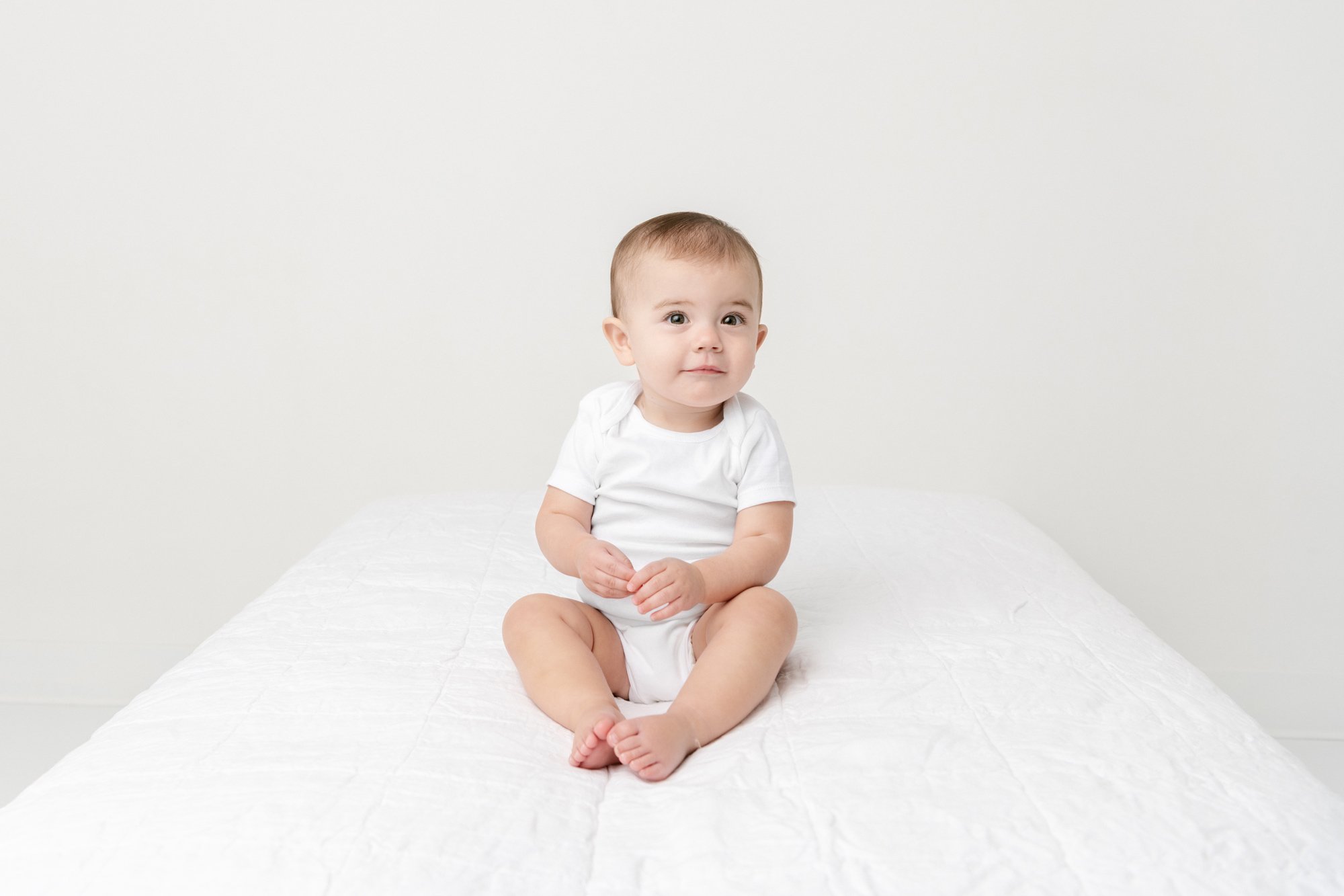 Simple classic one year old portraits in a studio in New Jersey by Nicole Hawkins Photography. one year old #NicoleHawkinsPhotography #firstbirthday #babyportraits #NJphotographers #lifestylephotography #studiobabies #childrenphotography 
