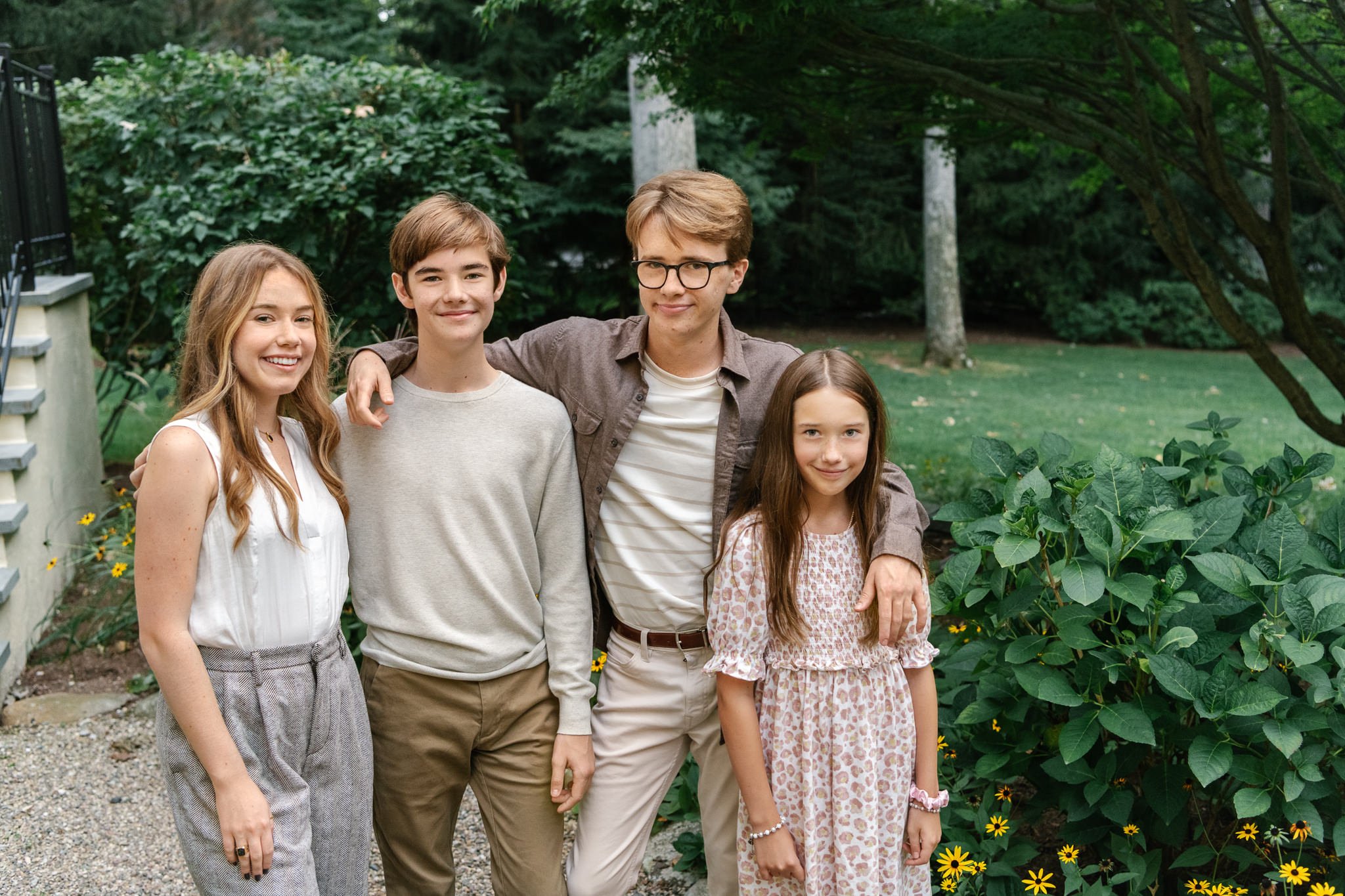 High School Senior &amp; Family Portrait Session in Summit, NJ