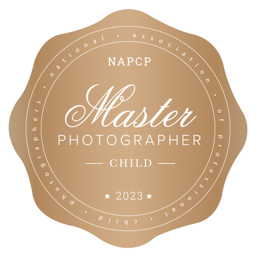 Professional child photographer award badge