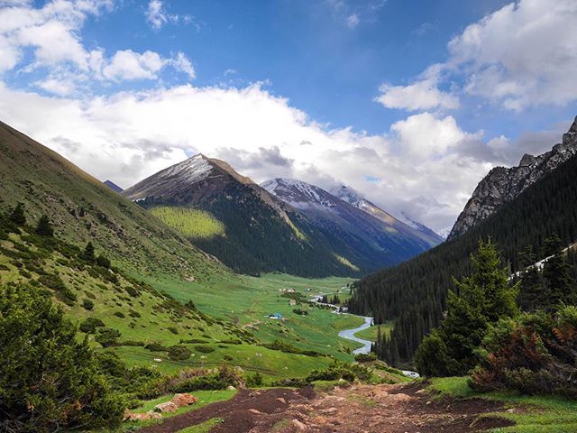 We made it to the beautiful Altyn-Arashan valley after a 5 hour hike, which I thought would be easy after 9 months cycling. The next day we woke up so stiff and sore we could hardly walk, but luckily for us the valley is filled with hot springs, and 