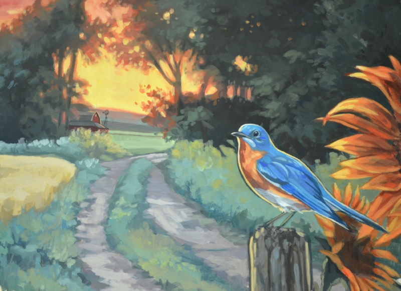 Bluebird Sunrise