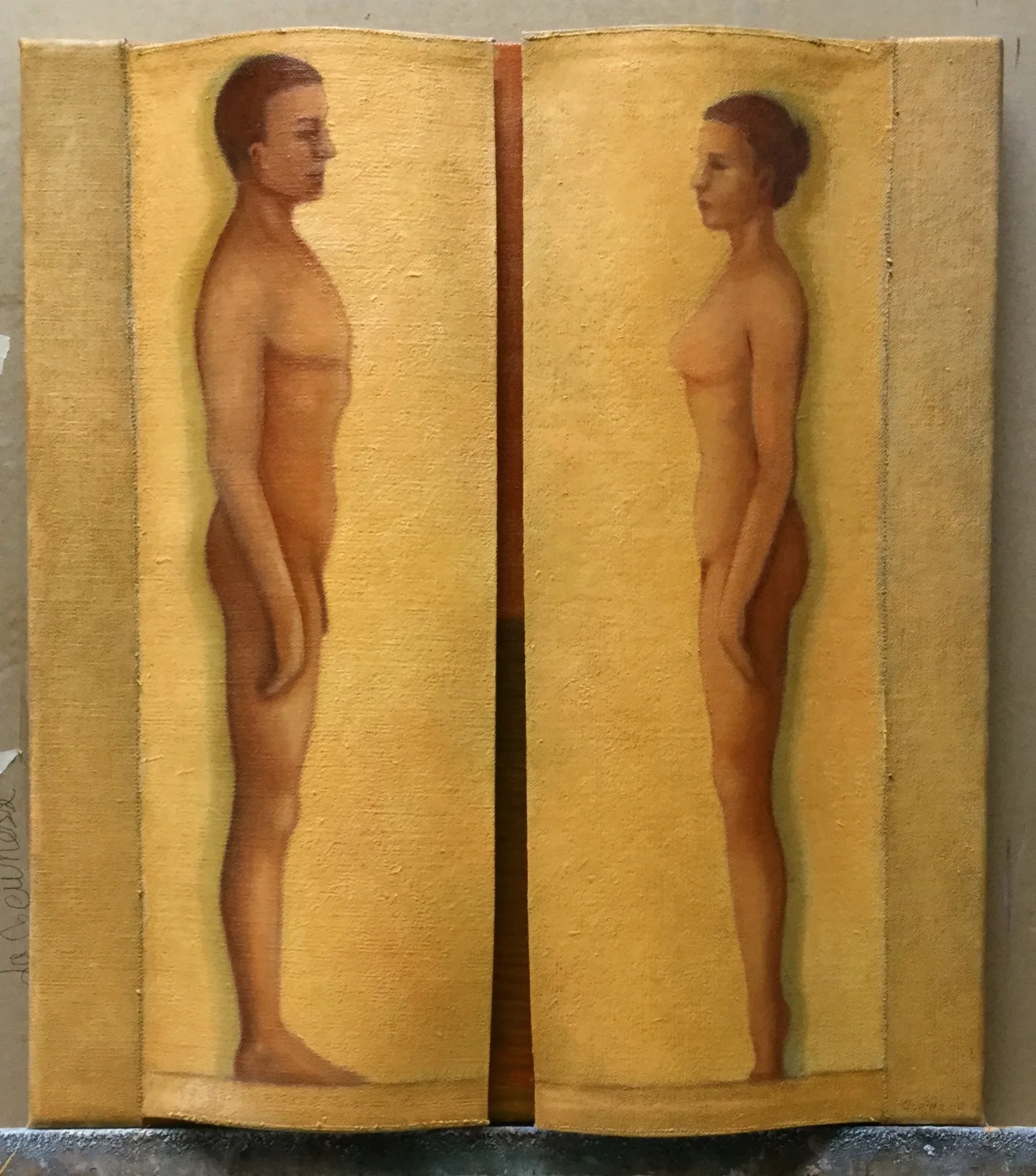 La Jeunesse Doré, 3D Oil on Linen, 18" x 20"