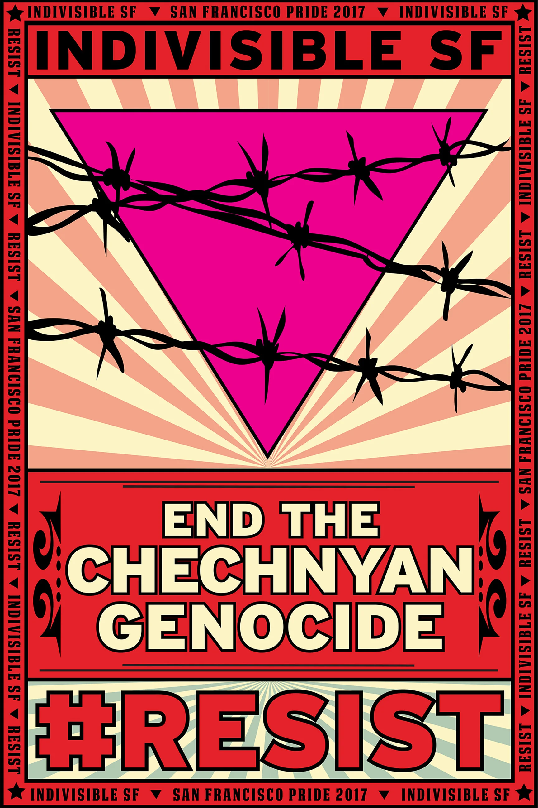 Indivisible SF Pride Project: Chechnyan Genocide Sign