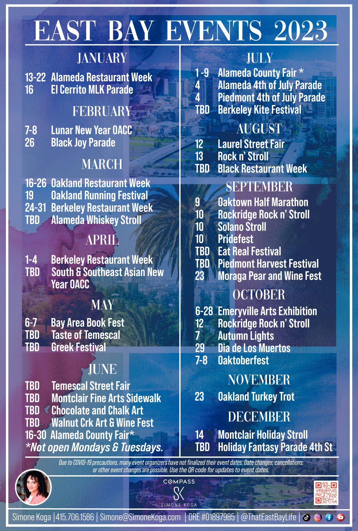 2023 East Bay Events — Simone Koga, Realtor