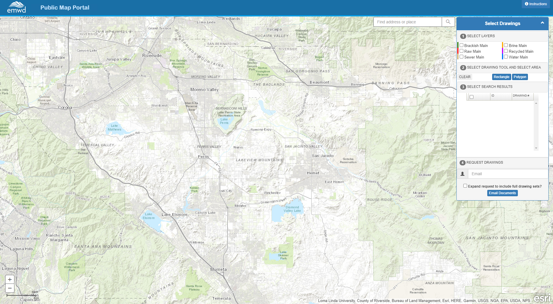 EMWD Public Map Portal