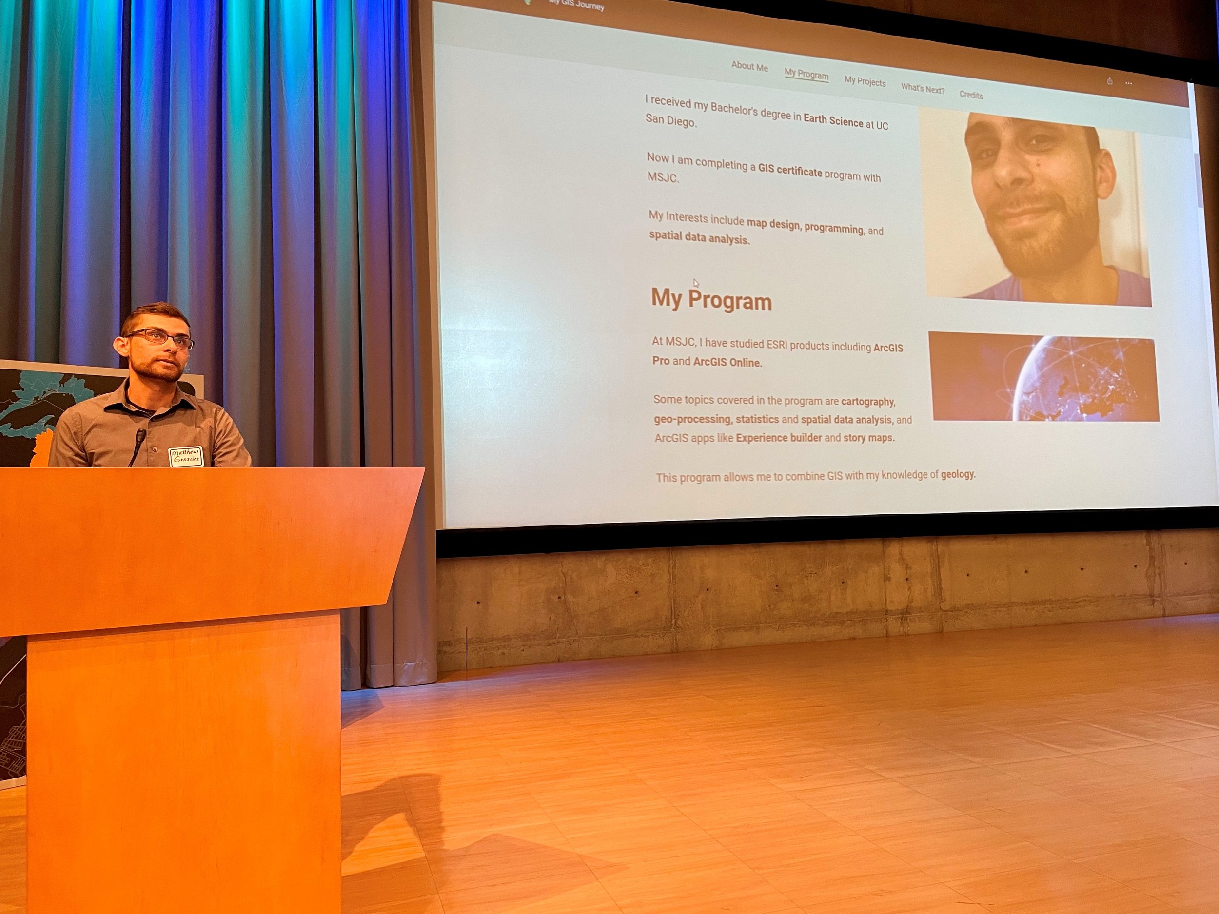 Matthew Gonzalez Presenting his StoryMap