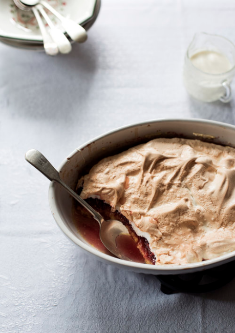 I first made this dessert because I was a fan of Mrs Beeton’s cookbook. I went through the entire book and tried every recipe then I started putting my own twist on everything. I make my own jam for the Queen of Puddings and if you look in one of my cupboards, it’s full of my homemade jam. I’ve done lots of competitions in the horticultural show here. I win the bread competition every year. I've never bought processed foods - not even biscuits. I make it all myself. I haven’t bought a loaf of bread in 40 years or a jar of jam. I think it’s important for a mum to know how to do all of these things.I even know how to rear and butcher a pig.