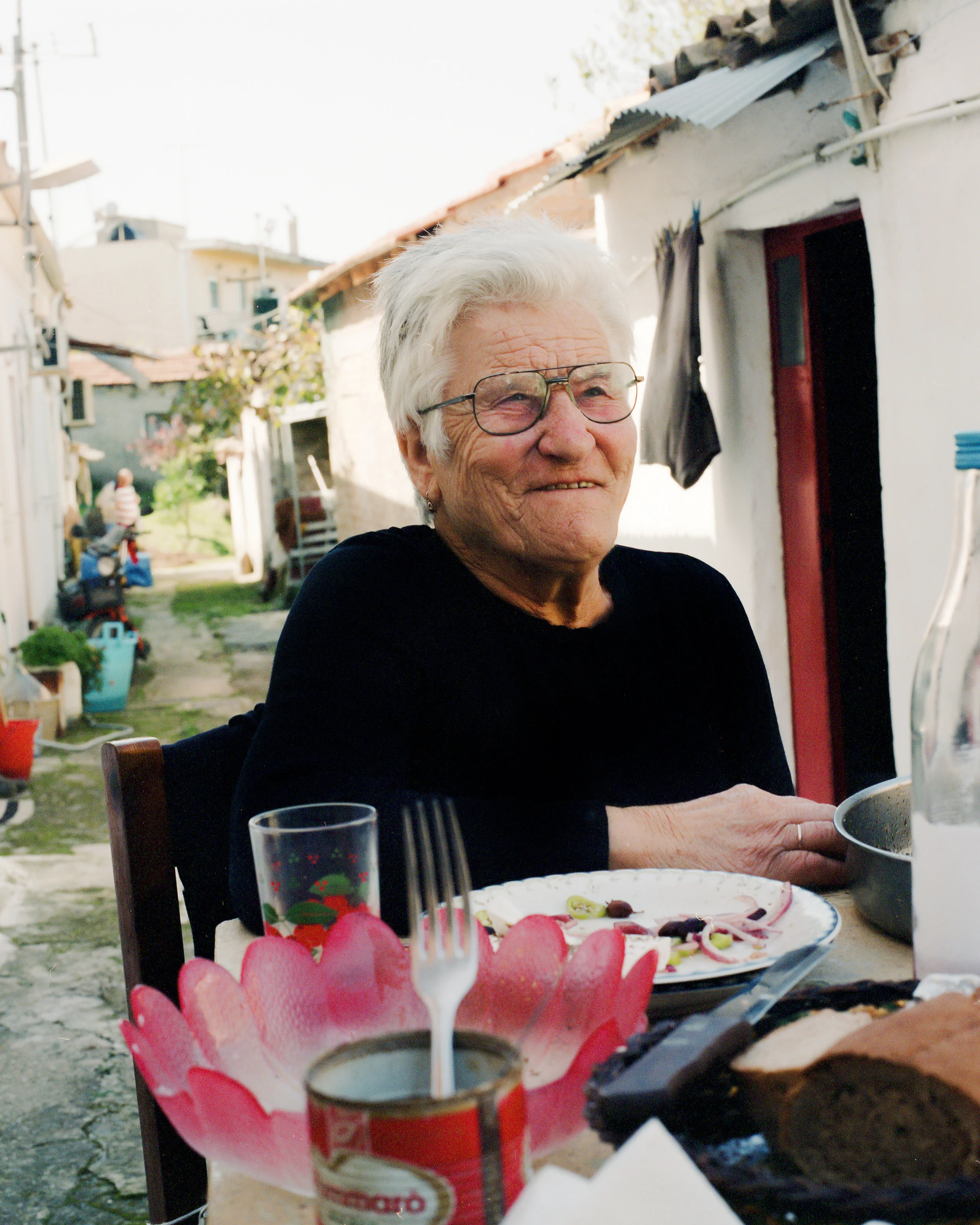 ANASTASIA LIVES: Perivoli, Corfu, Greece BORN: 1934, Corfu MOTHER TONGUE: Greek GRANDCHILDREN: Hippocrates, Ellie, Anastasia,Tasia, George, Gregori THEY CALL HER: Yiayia COOKING: Marinated Sea Bream + Skordalia Dip