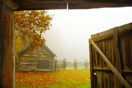 Hensley Settlement In 1903, the Hensley family settled atop Brush Mountain, forsaking settled areas for an entirely self-sufficient way of life. This truly rural Appalachian settlement continued, without electricity, indoor plumbing, roads or any modern conveniences until the last inhabitant left in 1951. Approximately 25 of the original buildings have been restored and the surrounding land has been returned to the original farming and pasture scene of its original appearance.