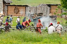 Raid on Martin's Station May Witness history come alive as hundreds of living historians re-enact life at Joseph Martin's frontier fort. Watch as two cultures clash and the flames of war are once again ignited on Virginia's frontier. Activities include tours of Cherokee Warrior and Colonial Militia camps, frontier fort life, and 18th century merchants and colonial traders selling their wares. Various seminars on 18th century topics will be conducted by world renowned historians and lecturers. Frontier battles between the natives and the settlers highlight the event at 1 p.m. and 8:30 p.m. on Saturday. War is imminent.