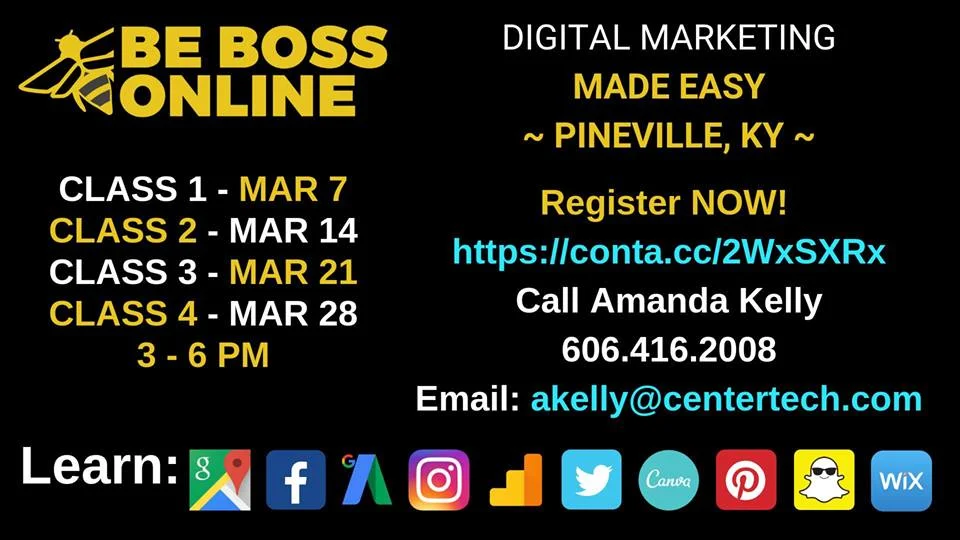 Bell Theater 114 W Kentucky Ave, Pineville, Kentucky 40977 Cost is only $25 and seating is very limited. You can find more information at https://conta.cc/2WxSXRx