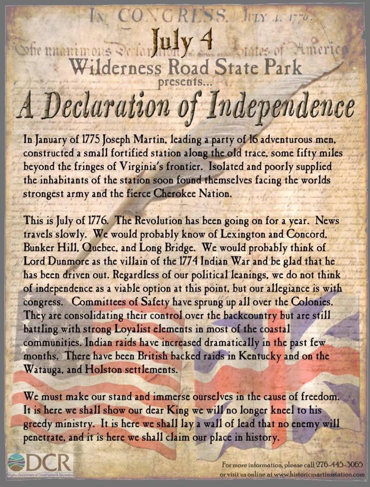 Friends of Wilderness Road State Park 8051 Wilderness Rd, Ewing, Virginia 24248