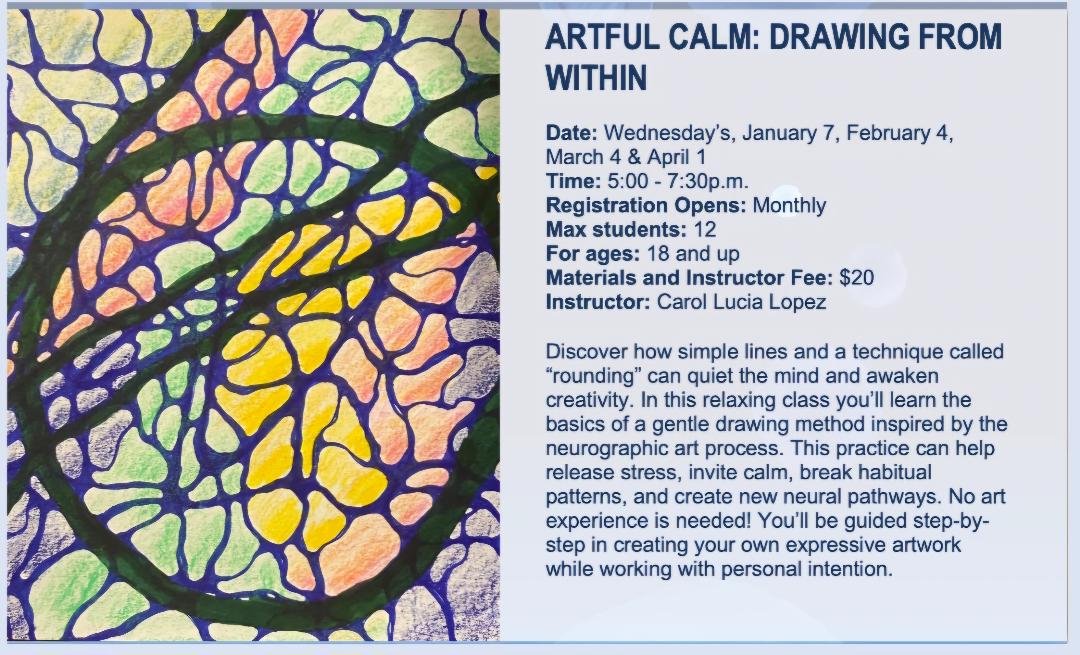 Artful Calm: Drawing from Within - WHITLEY COUNTY 