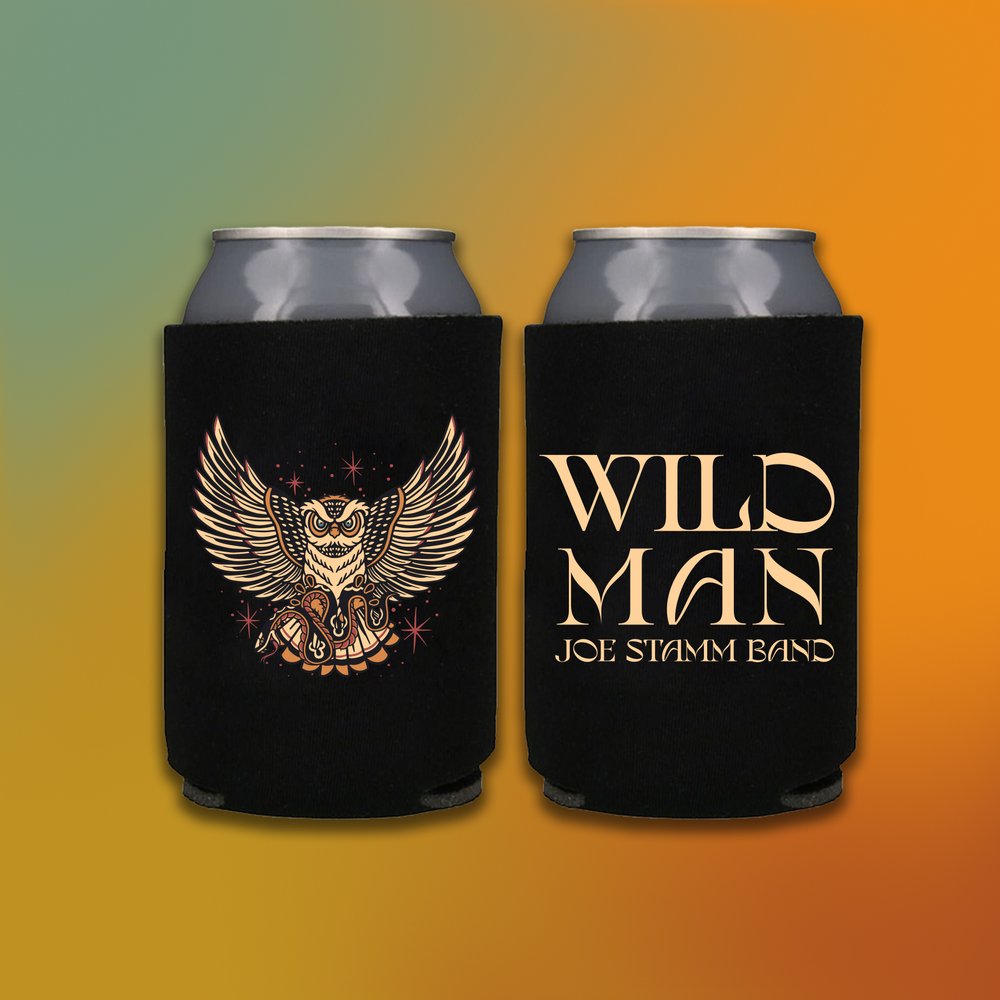 Wild Man Owl Flies Koozie - Joe Stamm Band