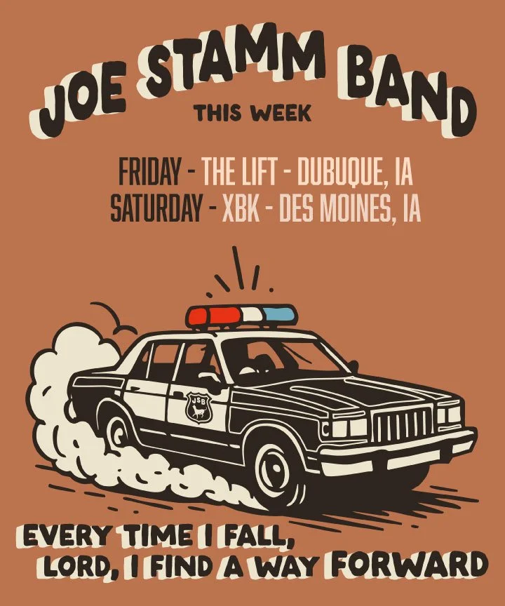 The boys and I are excited to be back at it this weekend. Friday &amp; Saturday - Tour de' Iowa! Tickets are available at https://www.JoeStammBand.com