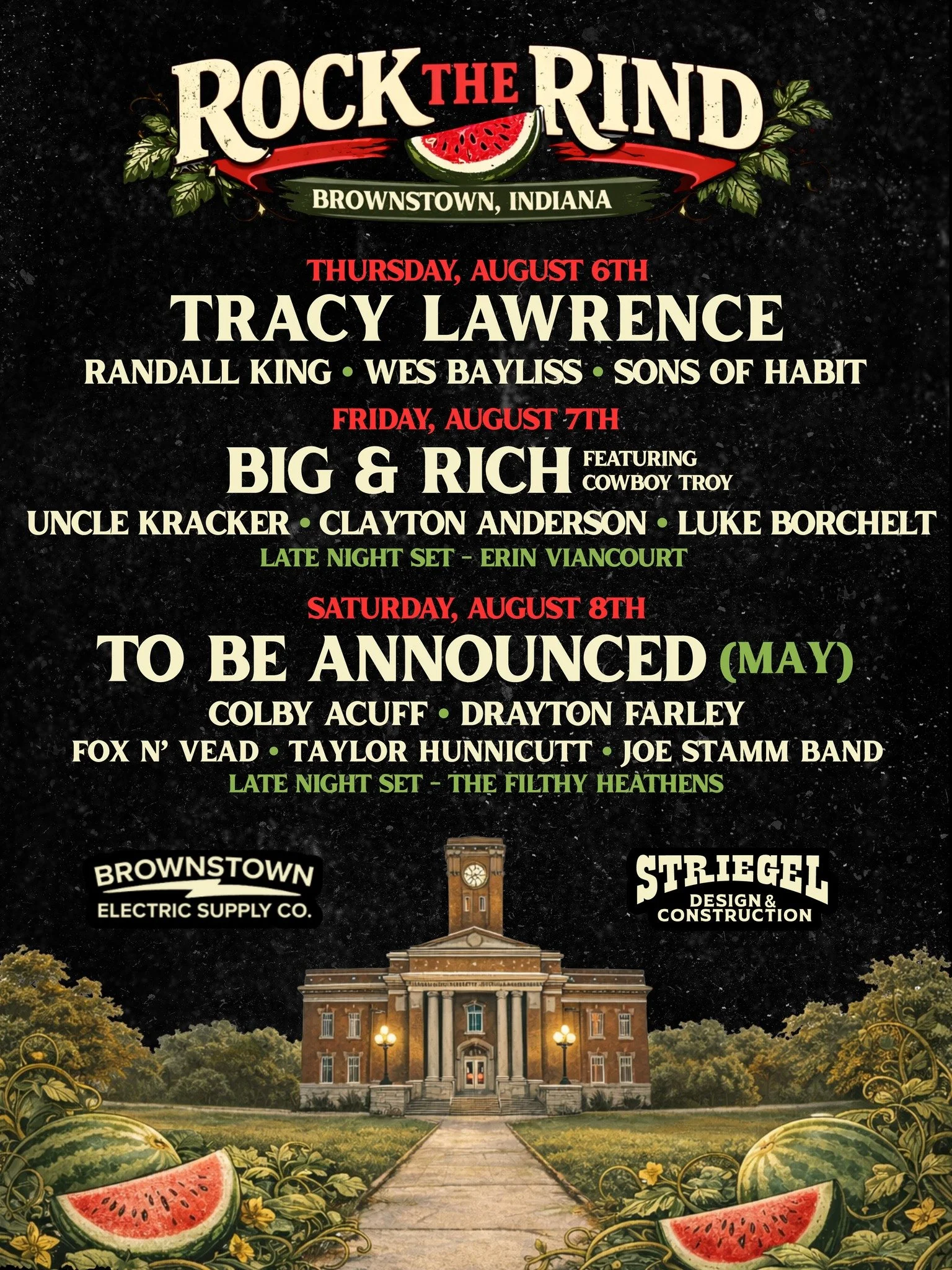 Public Service Announcement:

Too much watermelon may cause spontaneous dancing and loud country rock. 🍉🤘

Side effects include: attending Rock the Rind (@rocktherind) and singing along with Joe Stamm Band. Jackson County Watermelon Festival - Rock