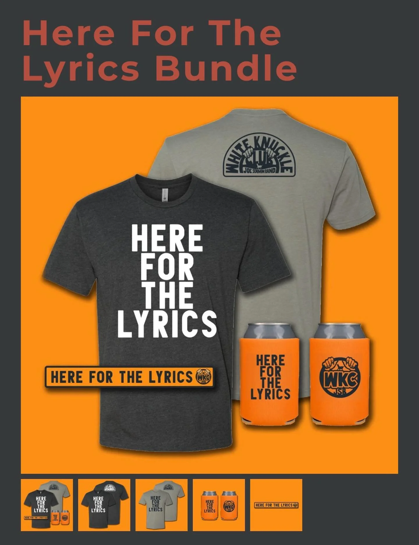 Why are you here? If you&rsquo;re here for the lyrics, and you&rsquo;re in the WHITE KNUCKLE CLUB, you could have this stuff 👊🏼👊🏼

Info at joestammband.com/wkc

#joestammband