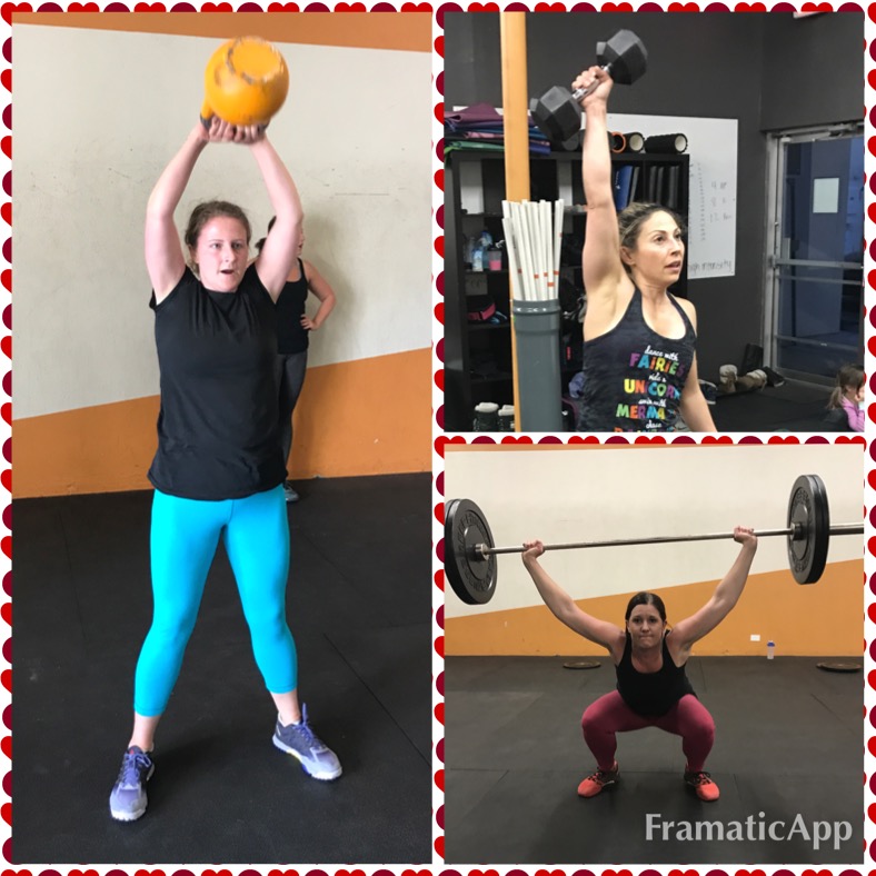 Celebrating our Moms who CrossFit this week in honor of Mother's Day! Here's three Mamas who truly lead by example!! Josie, Sheri and Kathryn! 