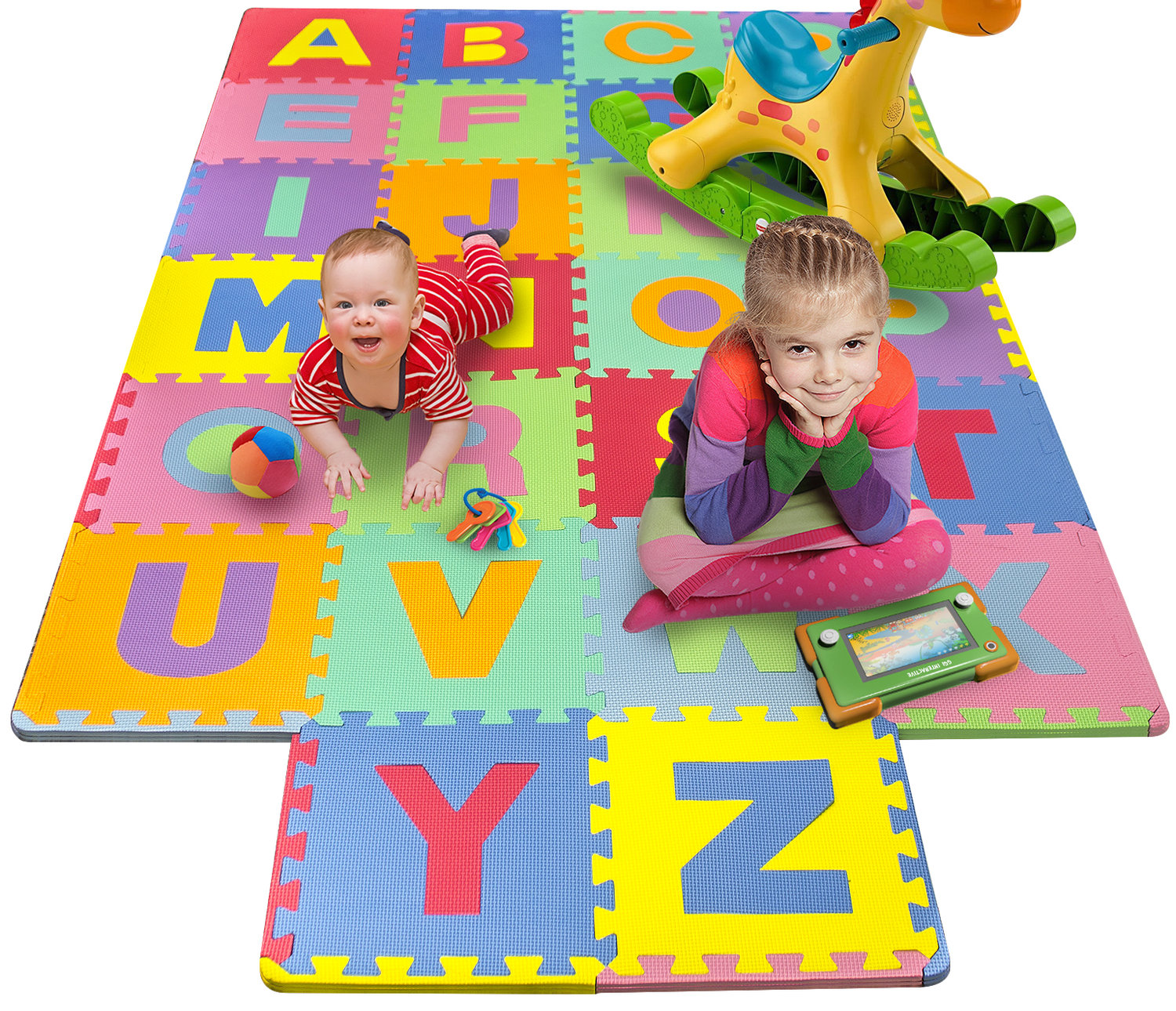 admire Unfavorable Amuse Foam Mat of Alphabet Puzzle Pieces- Great for Kids to Learn and Play -  Interlocking Puzzle Pieces — Matney