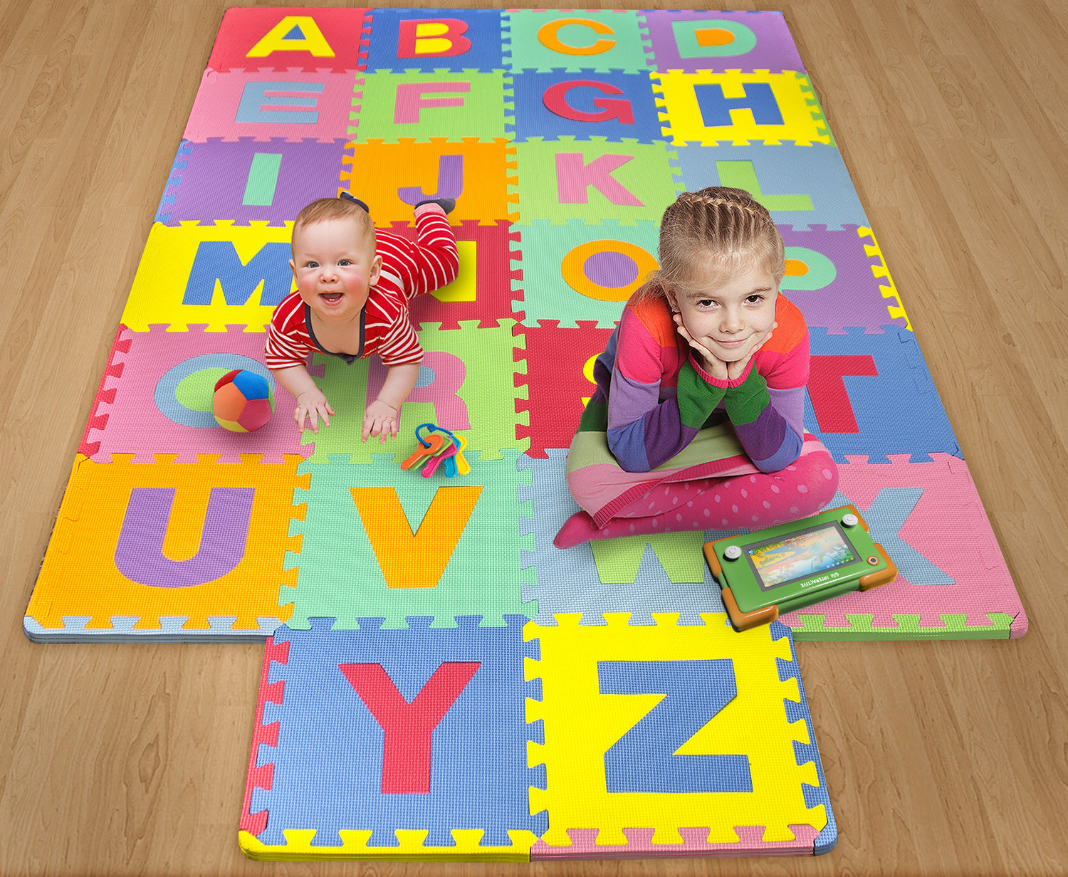 Foam Mat Of Alphabet Puzzle Pieces Great For Kids To Learn And Foam Mat Of Alphabet Puzzle Pieces