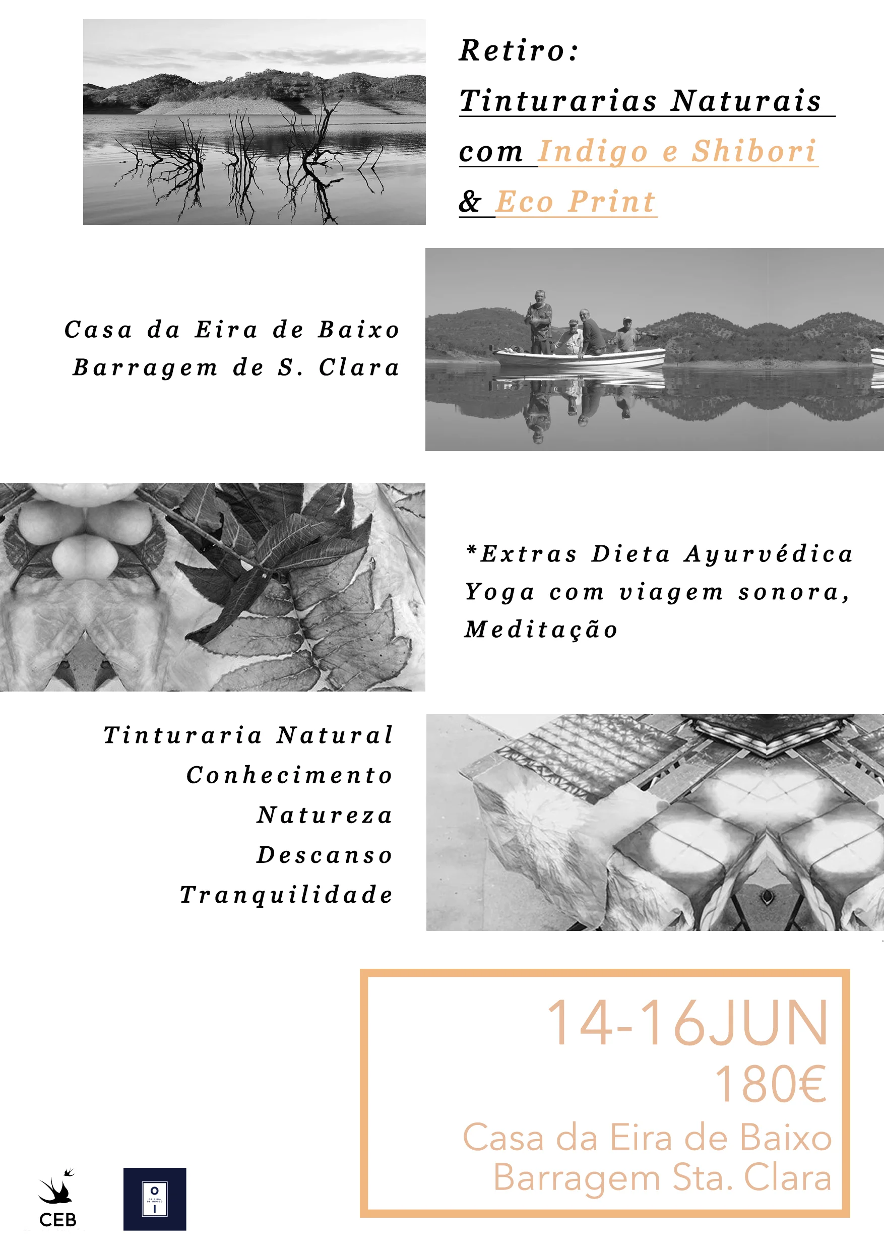Tinturarias Naturais com Indigo e Shibori & Eco Print