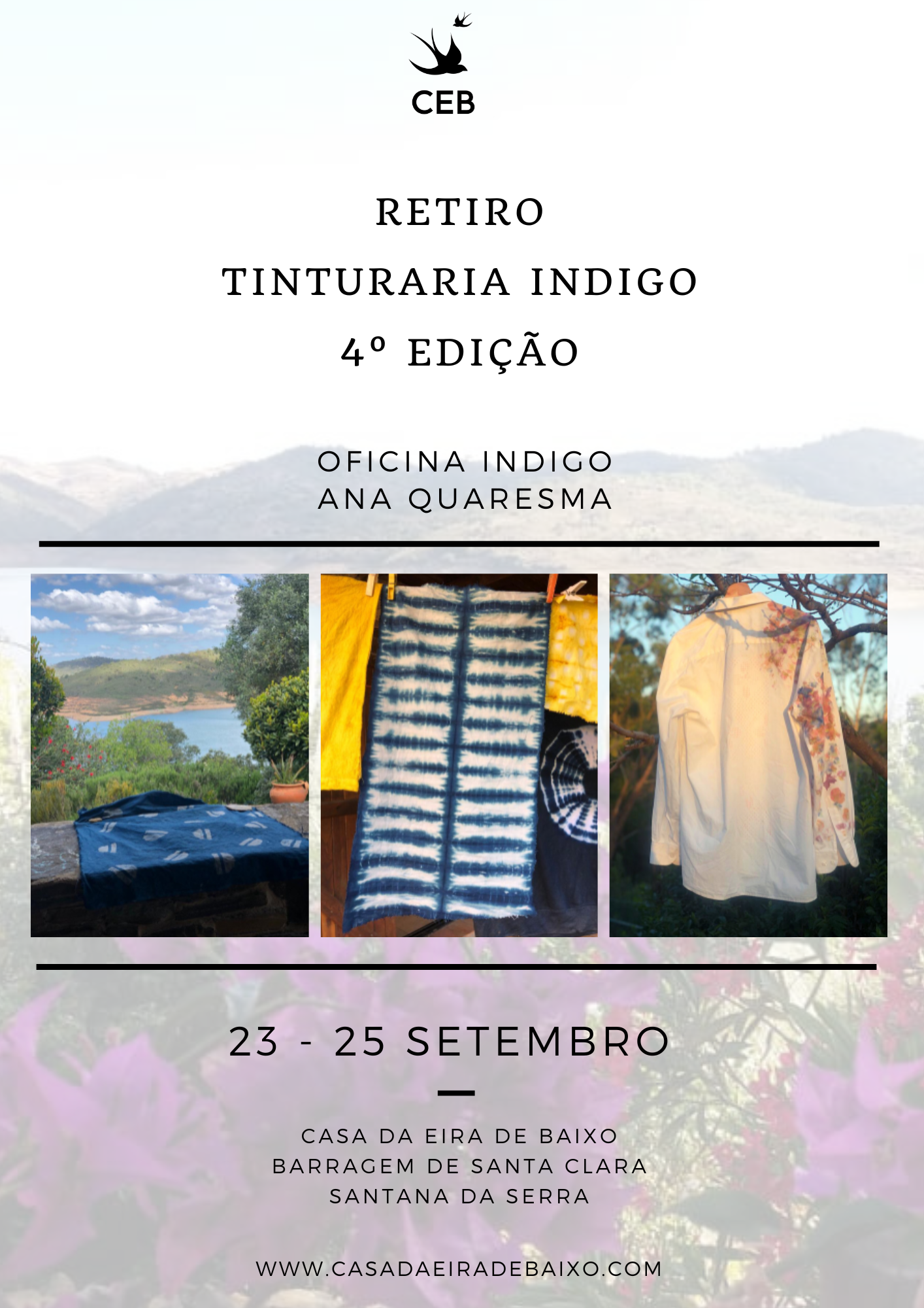 Retiro Tinturaria Naturais Outubro- 4ª Ediçāo