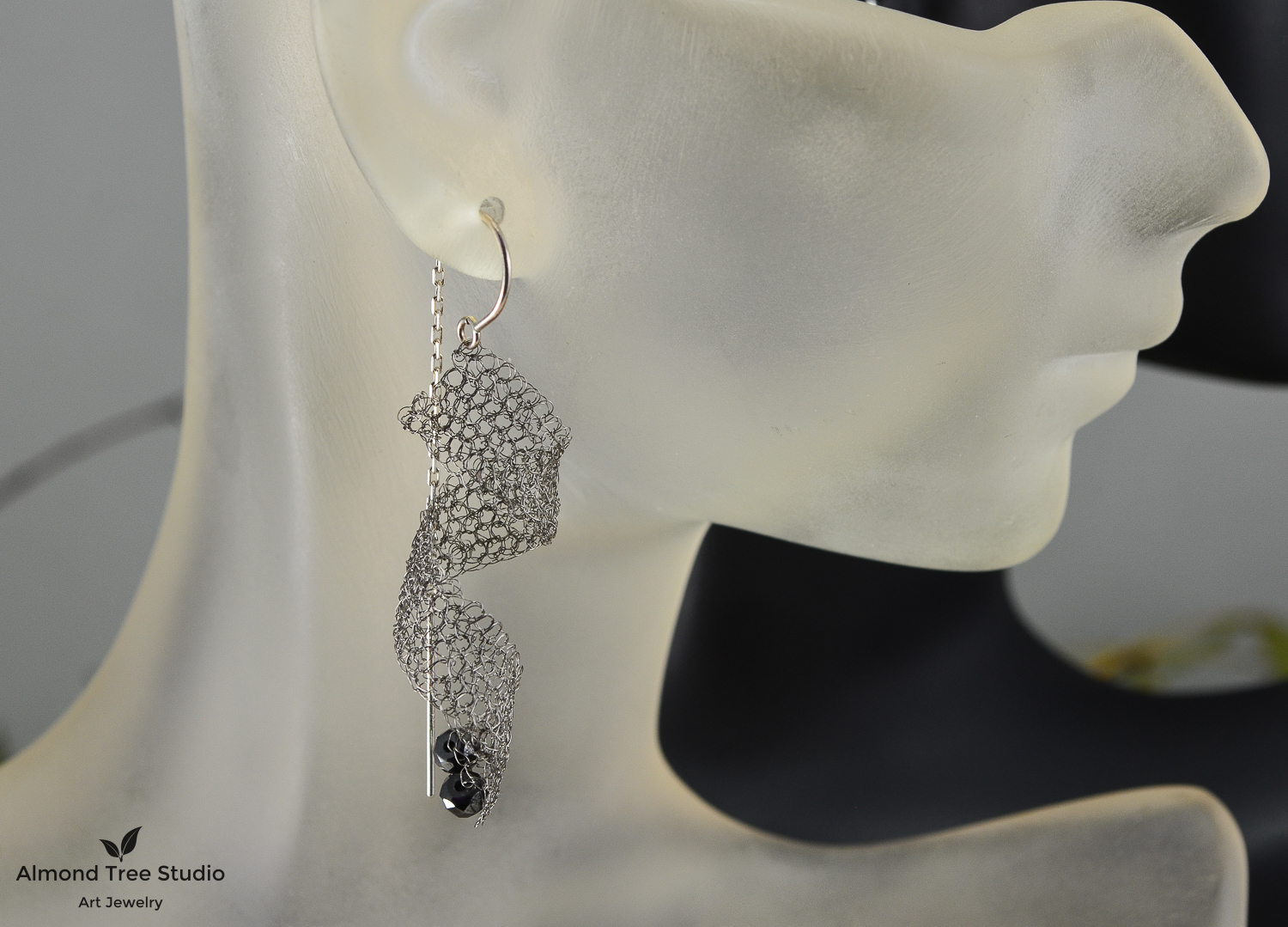 Fog Earrings, www.almondtreestudio.net