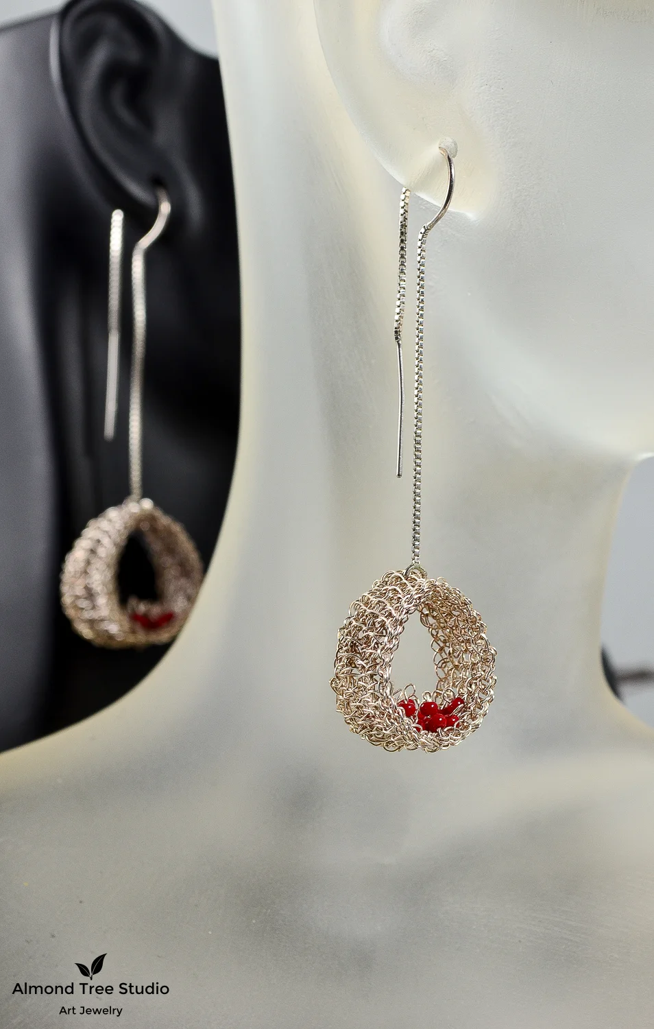 Winter Seeds Earrings, www.almondtreestudio.net