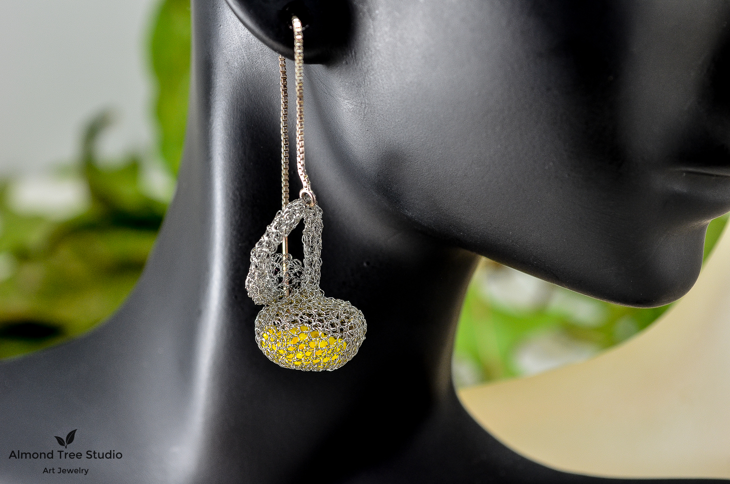 Ghost Fruit #2 Earrings, www.almondtreestudio.net