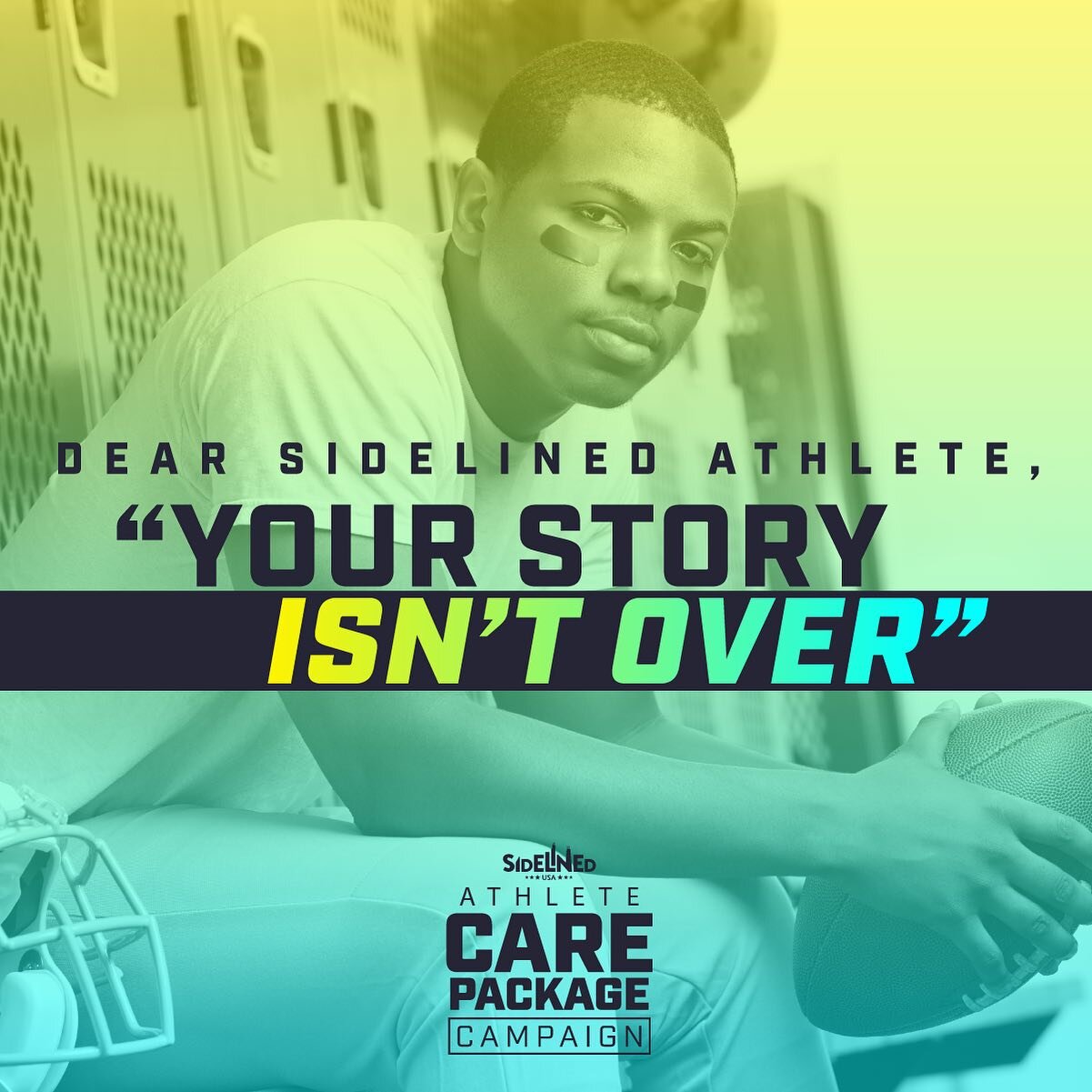 Will you join us in showing medically disqualified student-athletes that they are not forgotten and that their story isn't over? 

Our team goal is to fund 200 care packages this October. Each care package costs $55 including shipping. Anything you c