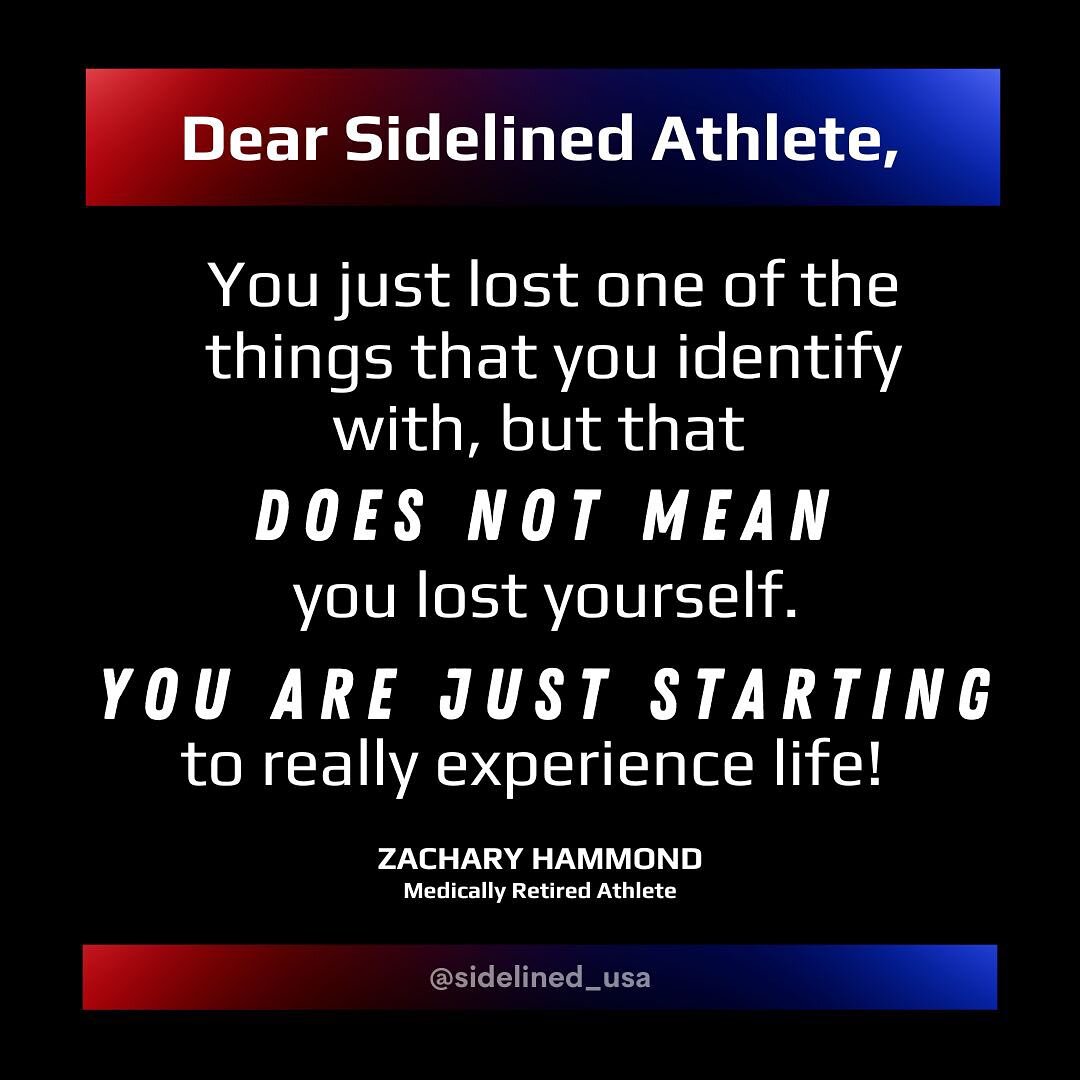It may feel like you lost yourself, but you haven&rsquo;t. Your athletic career didn&rsquo;t define you. Remember you are more than an athlete and always were. Now you have the opportunity to focus on what you will take away from your athletic career