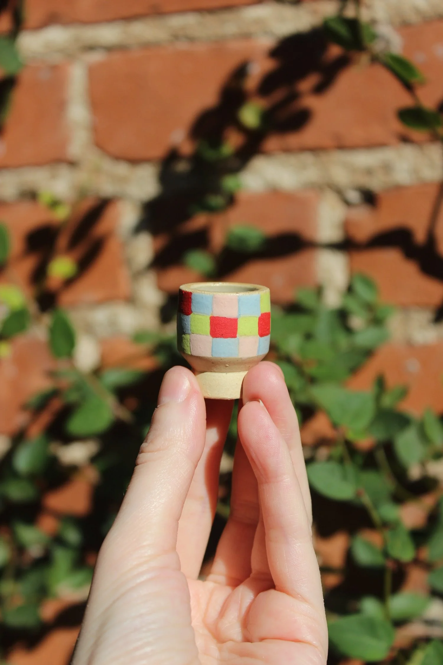 Checker Mini Vase
