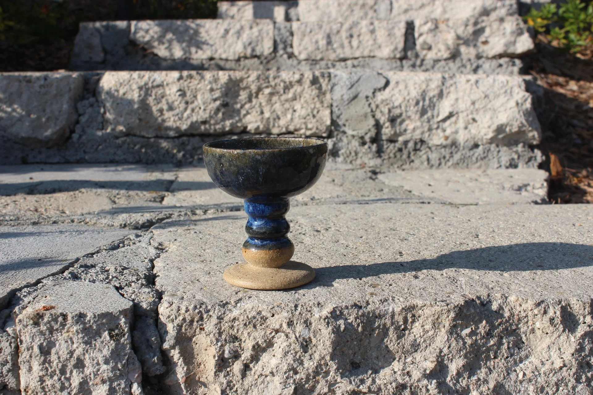 blue sun kiddish cup