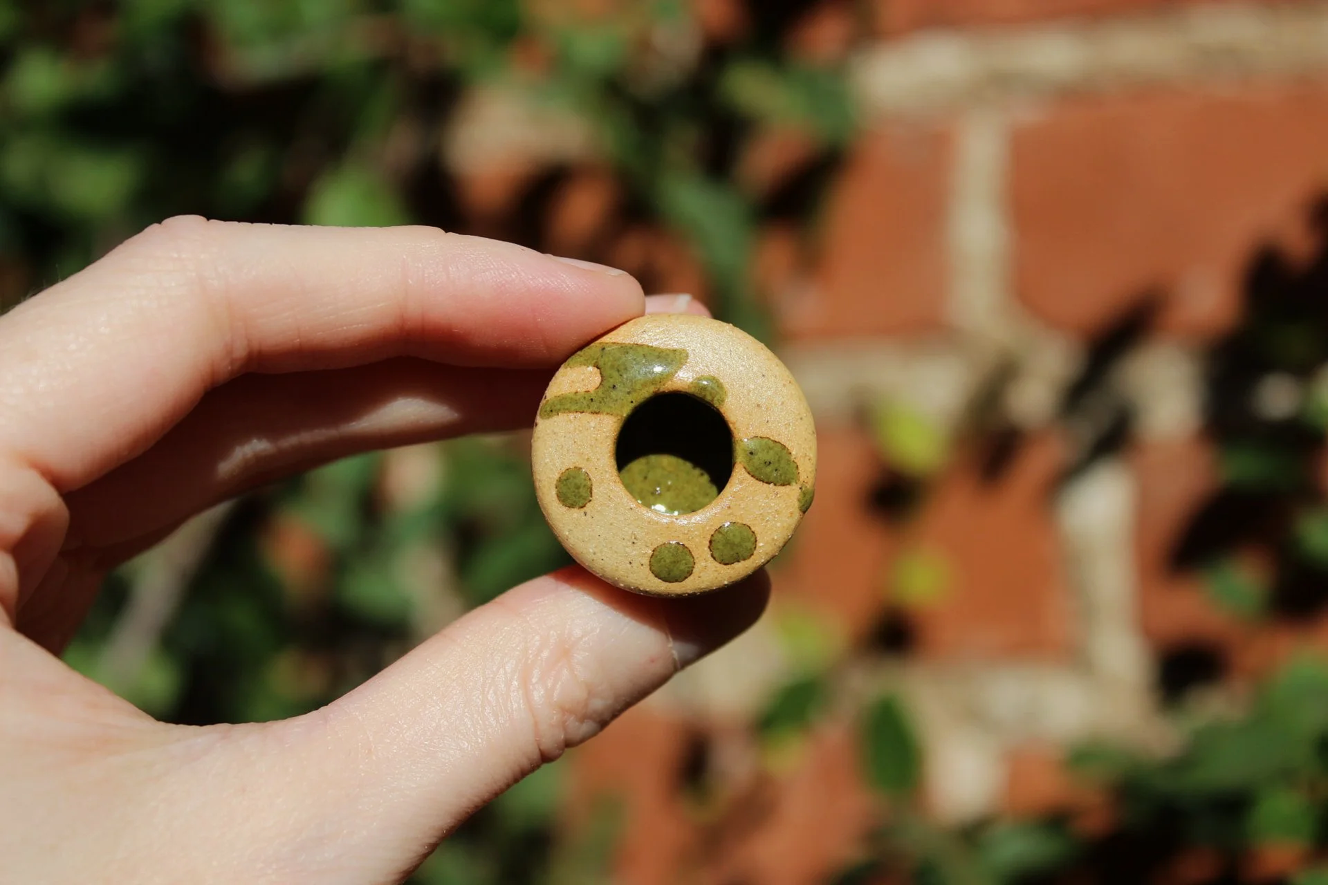 Olive Drop Mini Vase