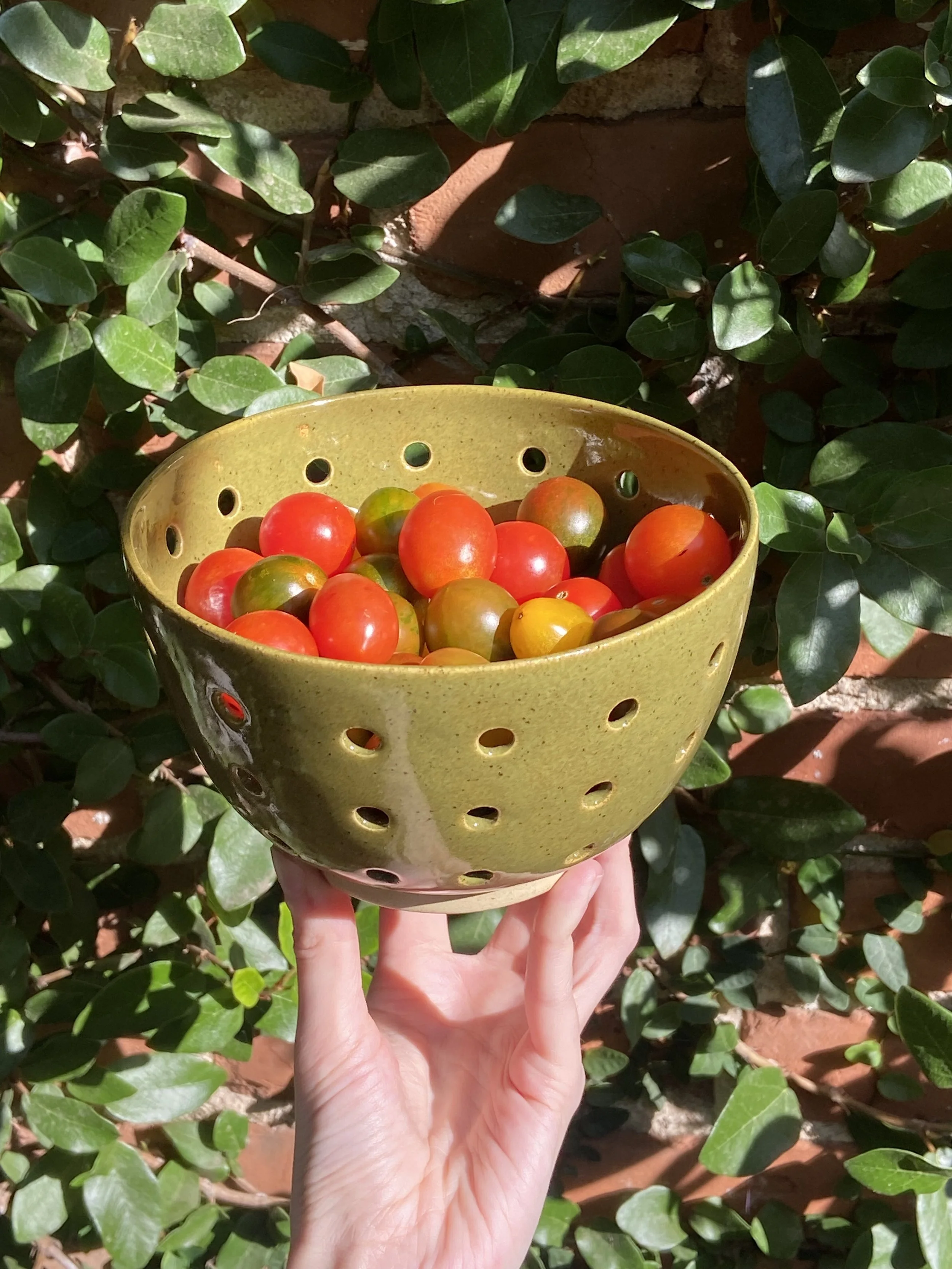 Olive Speckle Berry Bowl