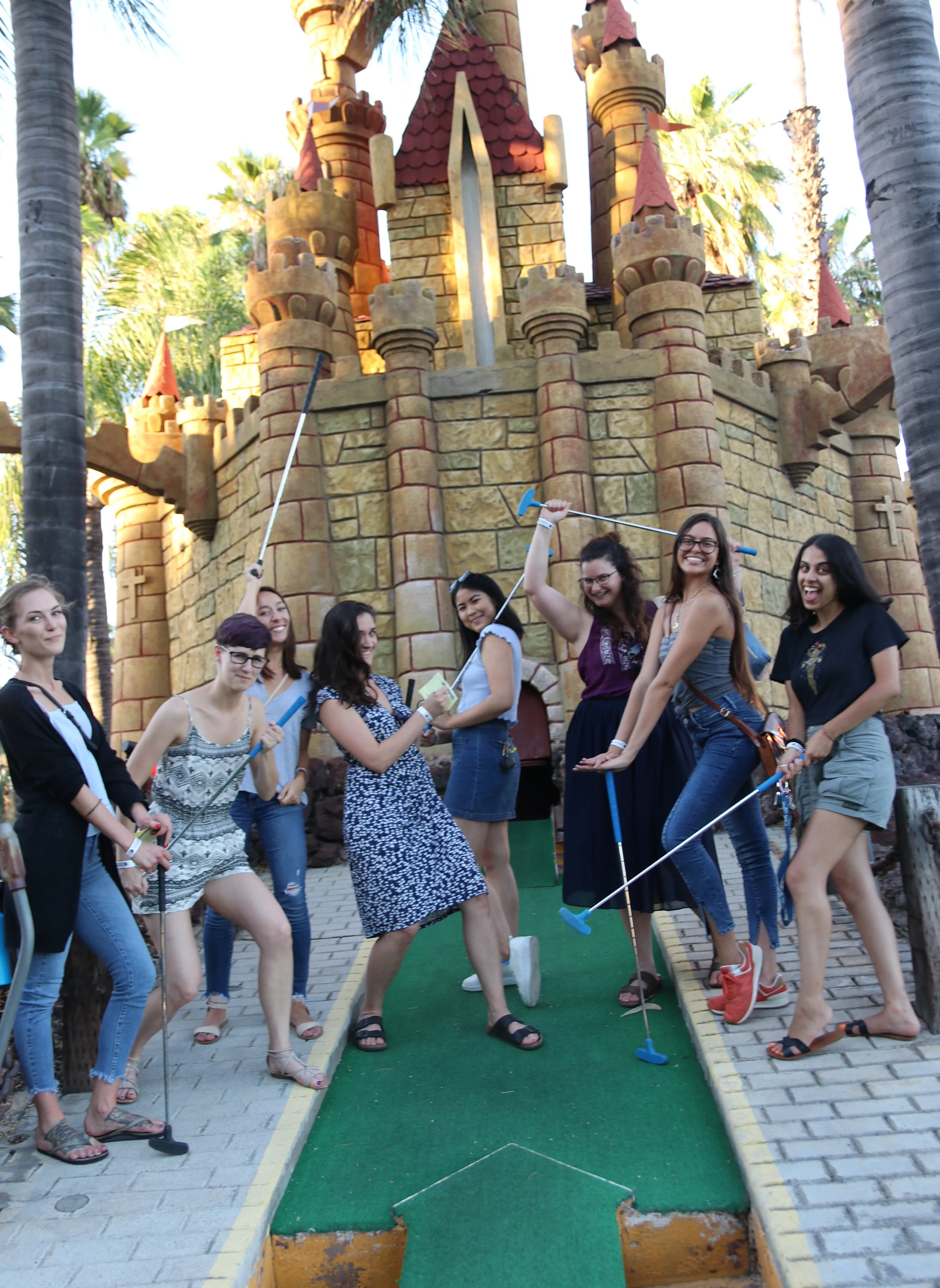 Our first KIND lab outing with new graduate student, Jordan! Mini golfing and going on rides at Castle Park was a blast! :)
