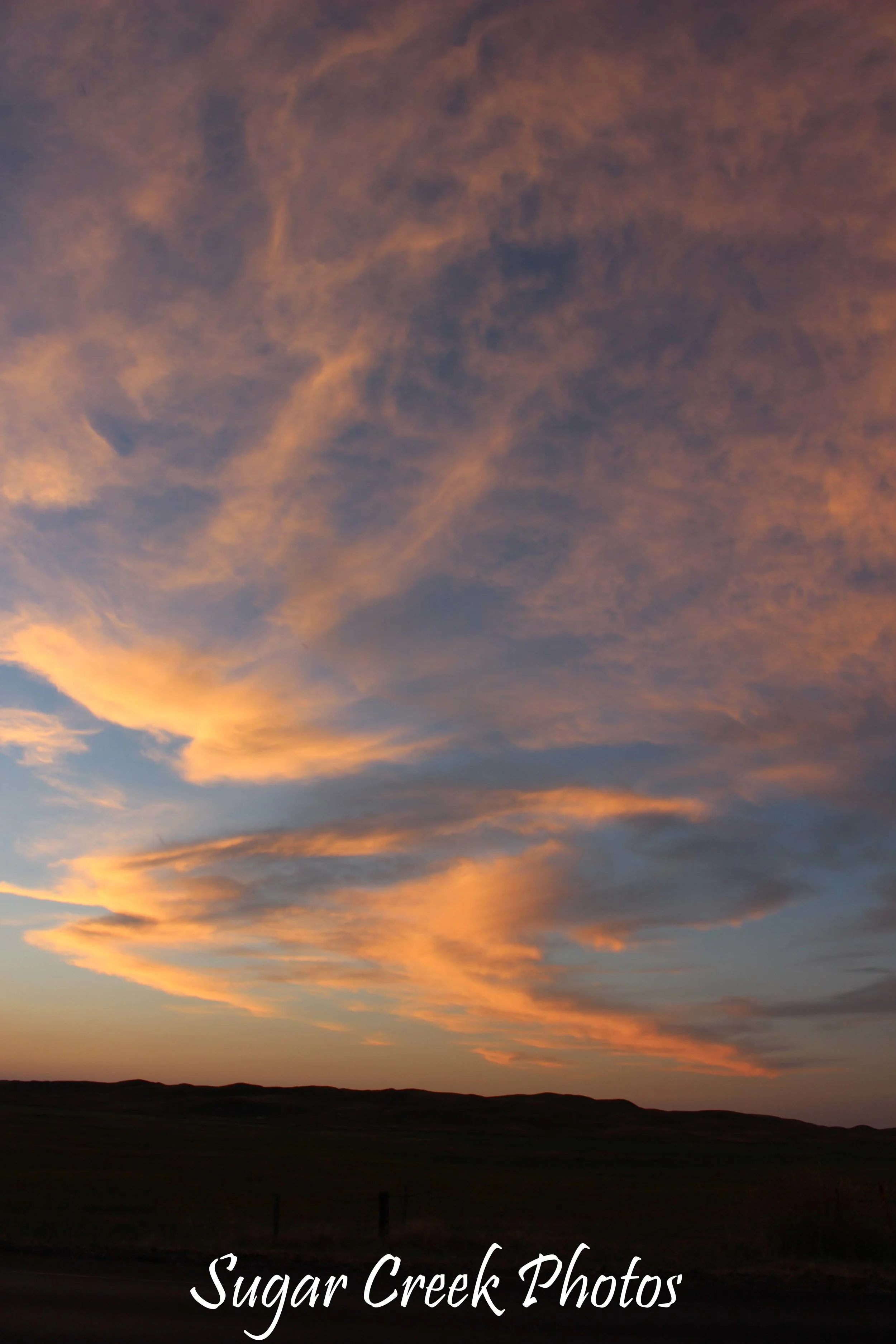 Sheridan Co Clouds at Sunset