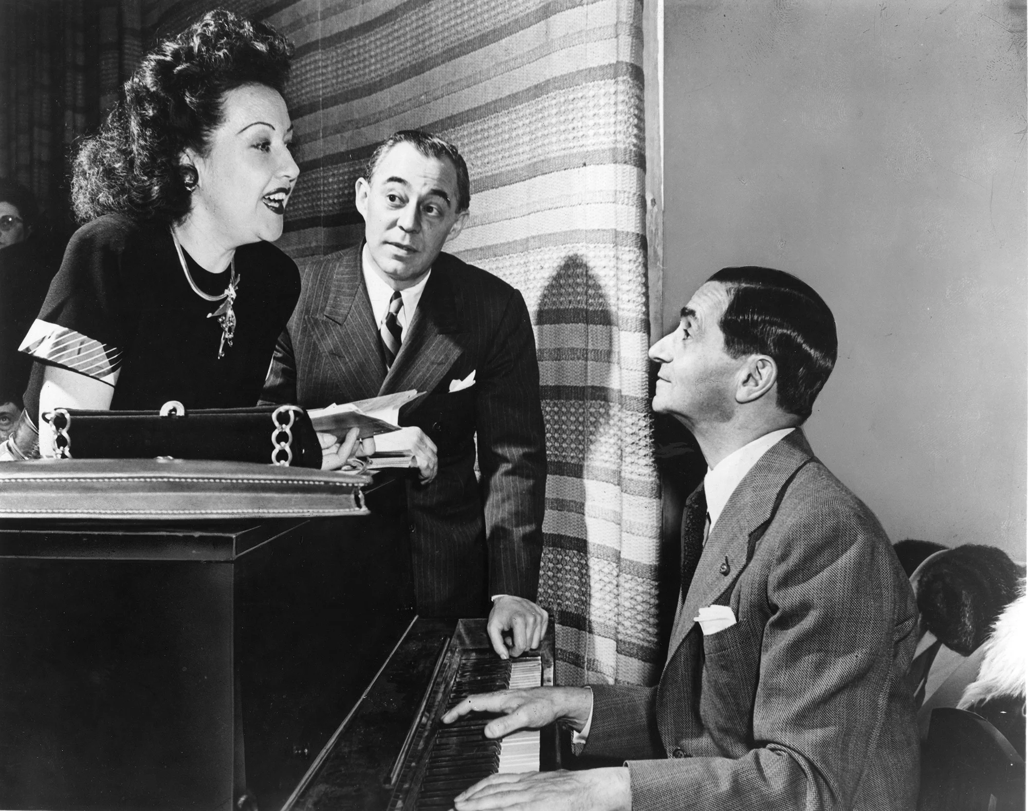 Irving Berlin with Ethel Merman and Richard Rodgers
