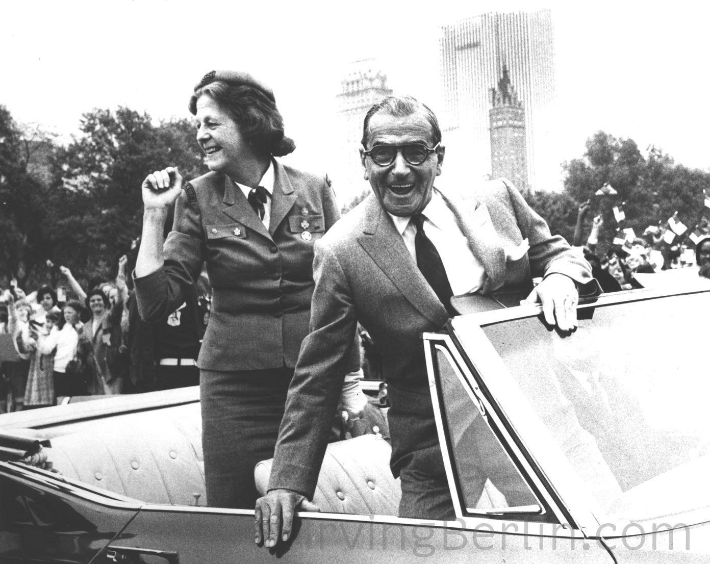  Irving and Ellin Berlin at a Boy Scout's Parade 