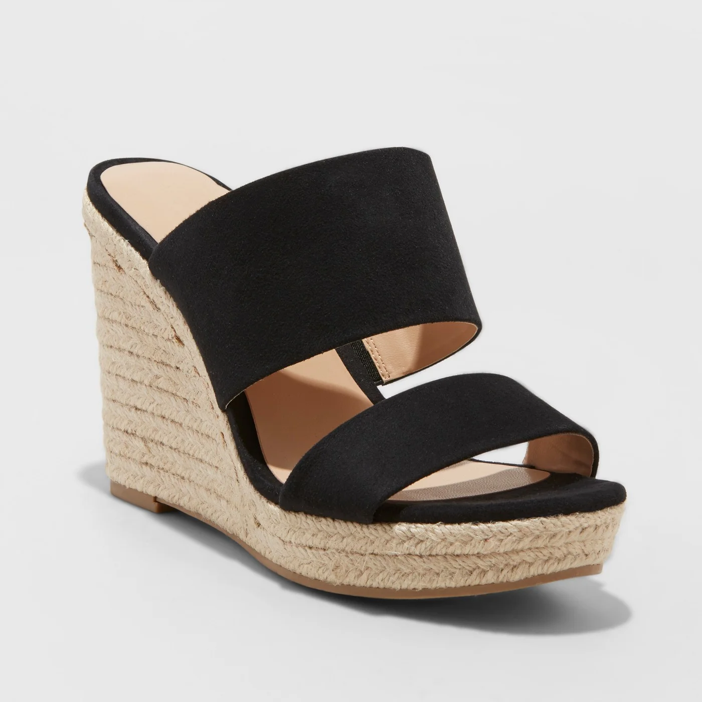 target nude wedges