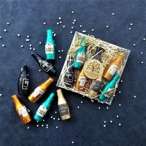 European Foil Chocolate Bottles Liqueur