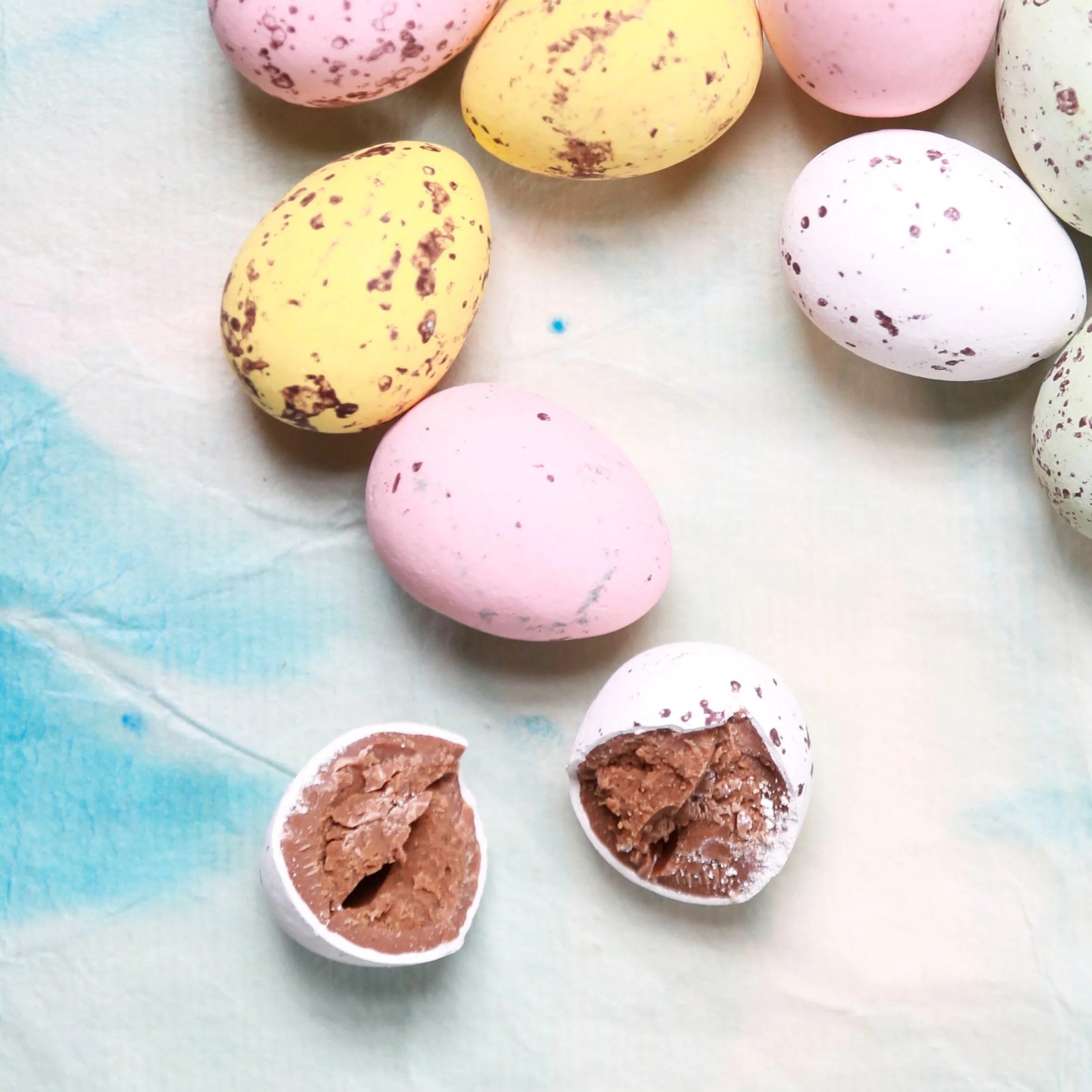 Belgian Chocolate Praline Speckled Eggs