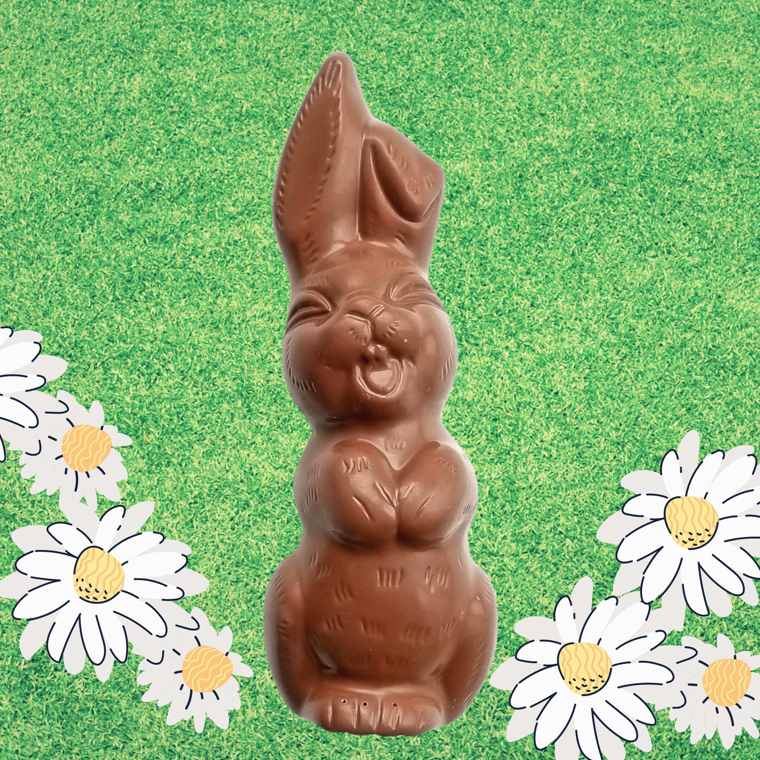 Organic Chocolate Laughing Bunny