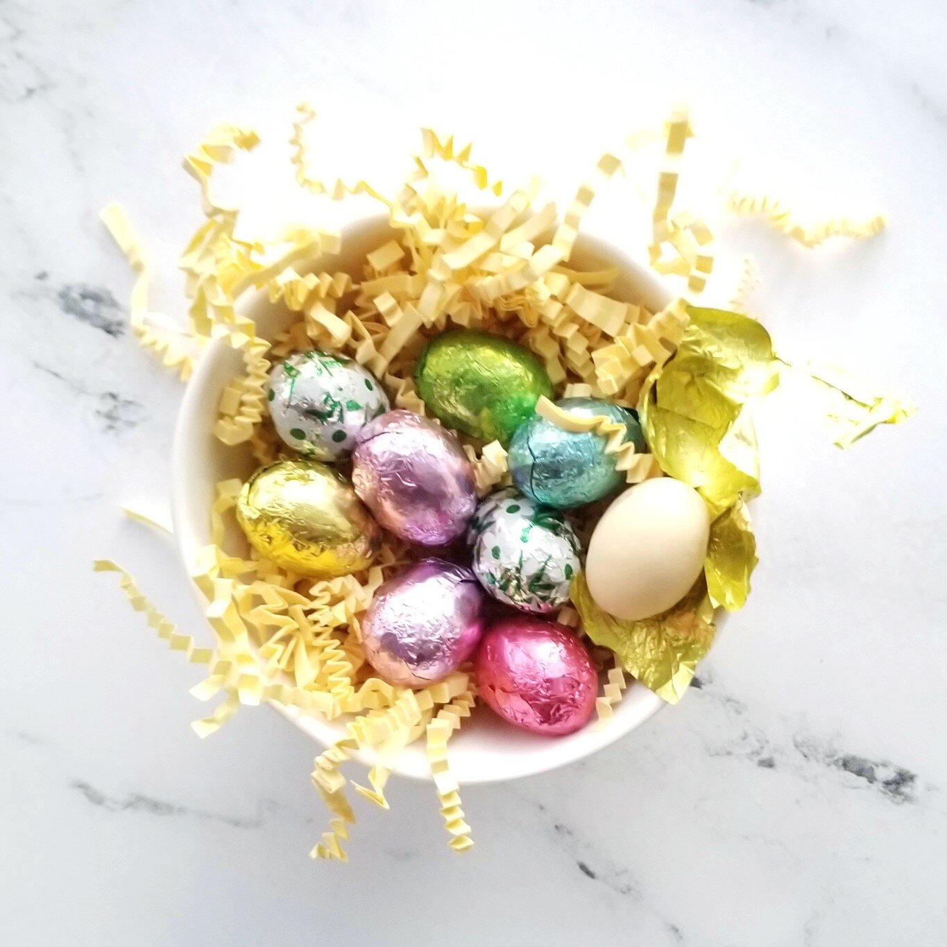 Foil White Chocolate Eggs
