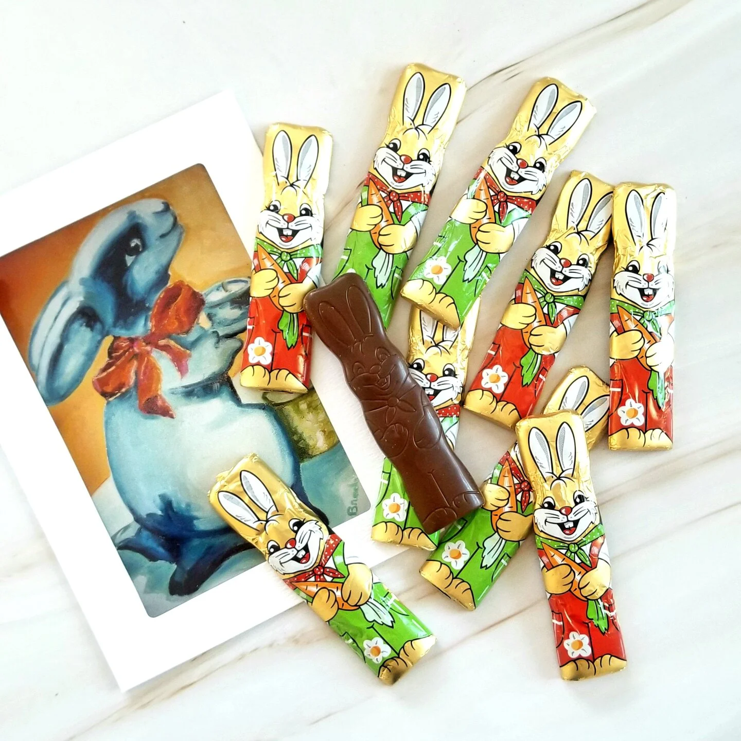 European Milk Chocolate Foil Rabbits