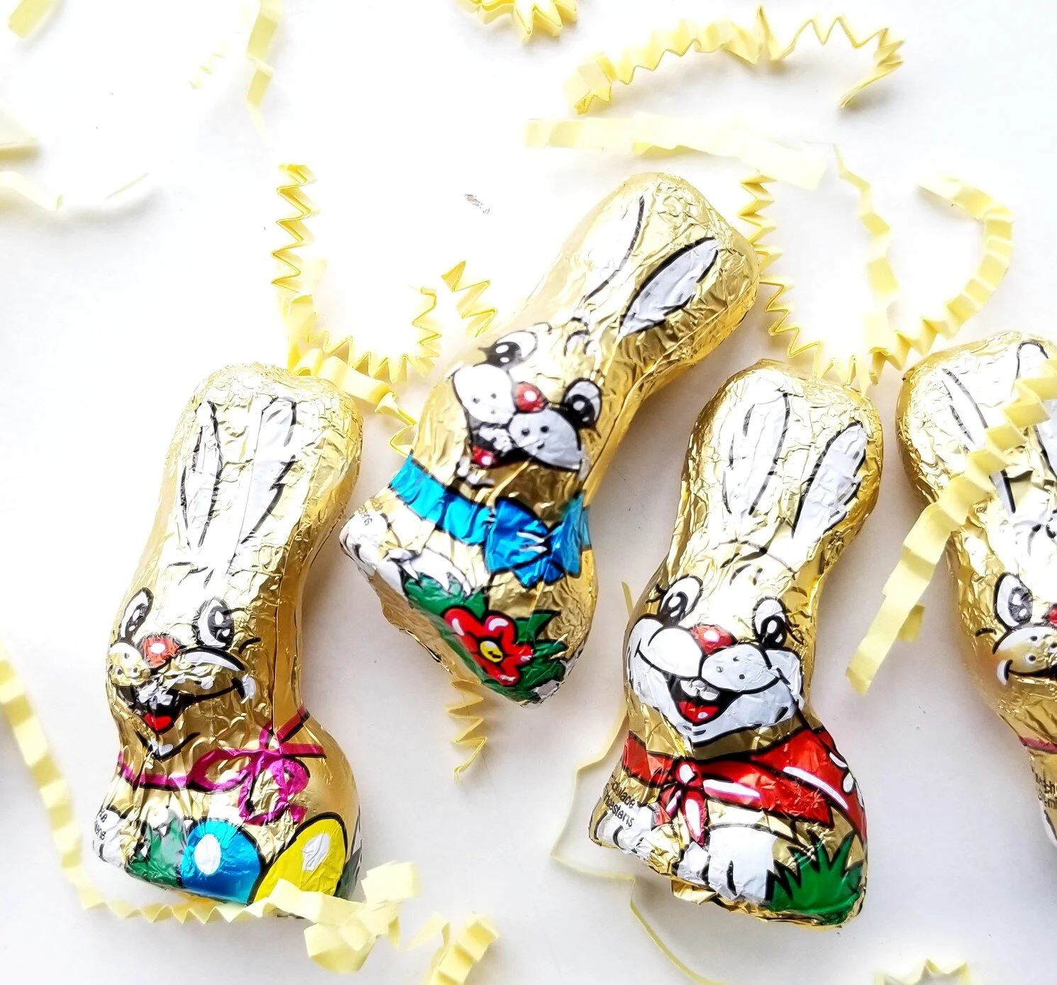 European Milk Chocolate Foil Bunnies