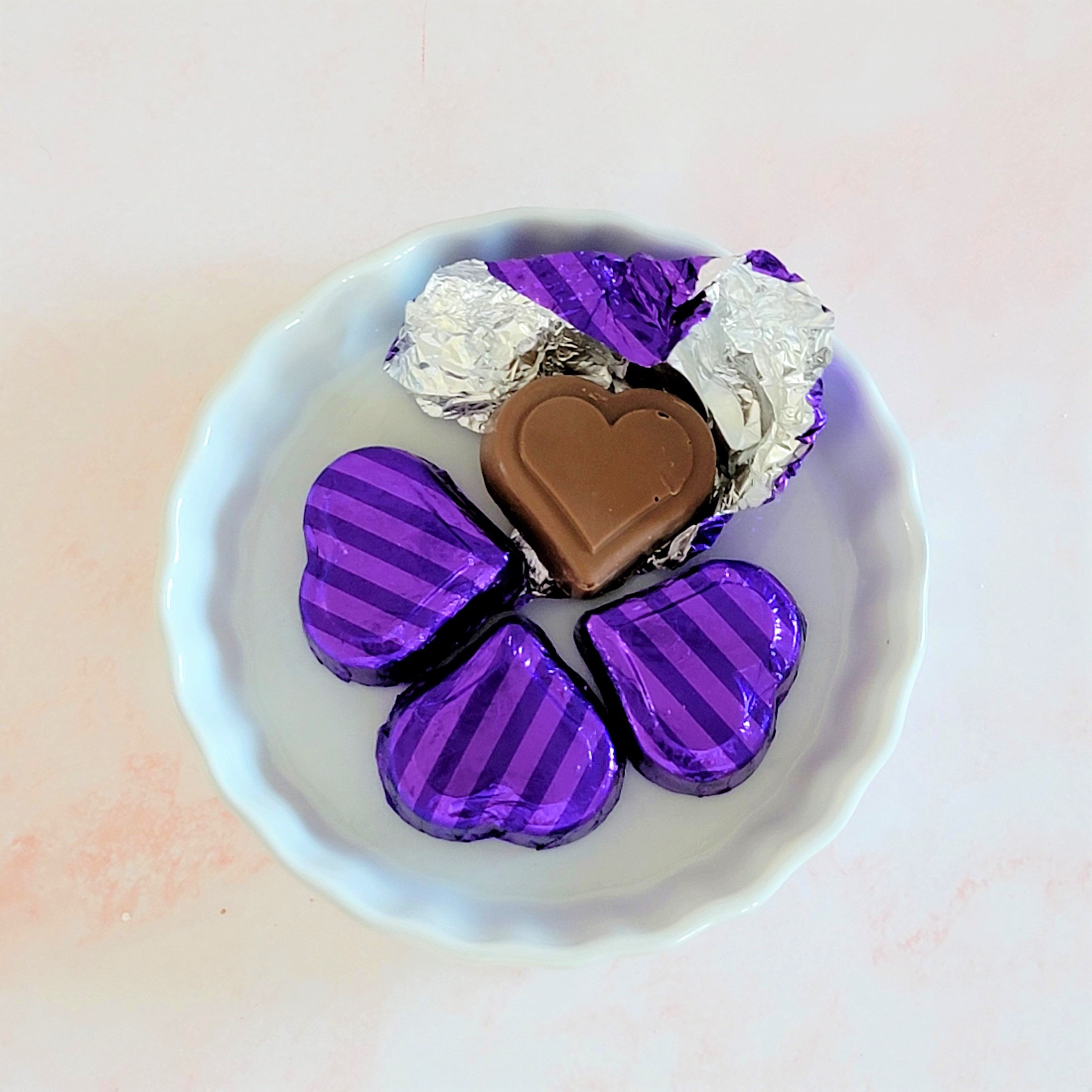 Foil Heart Chocolate Peanut Butter