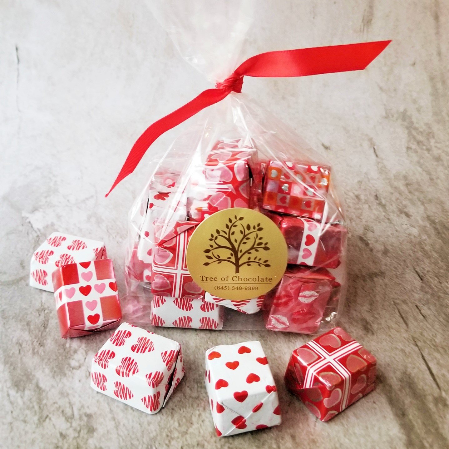 Foil Chocolate Valentine Presents